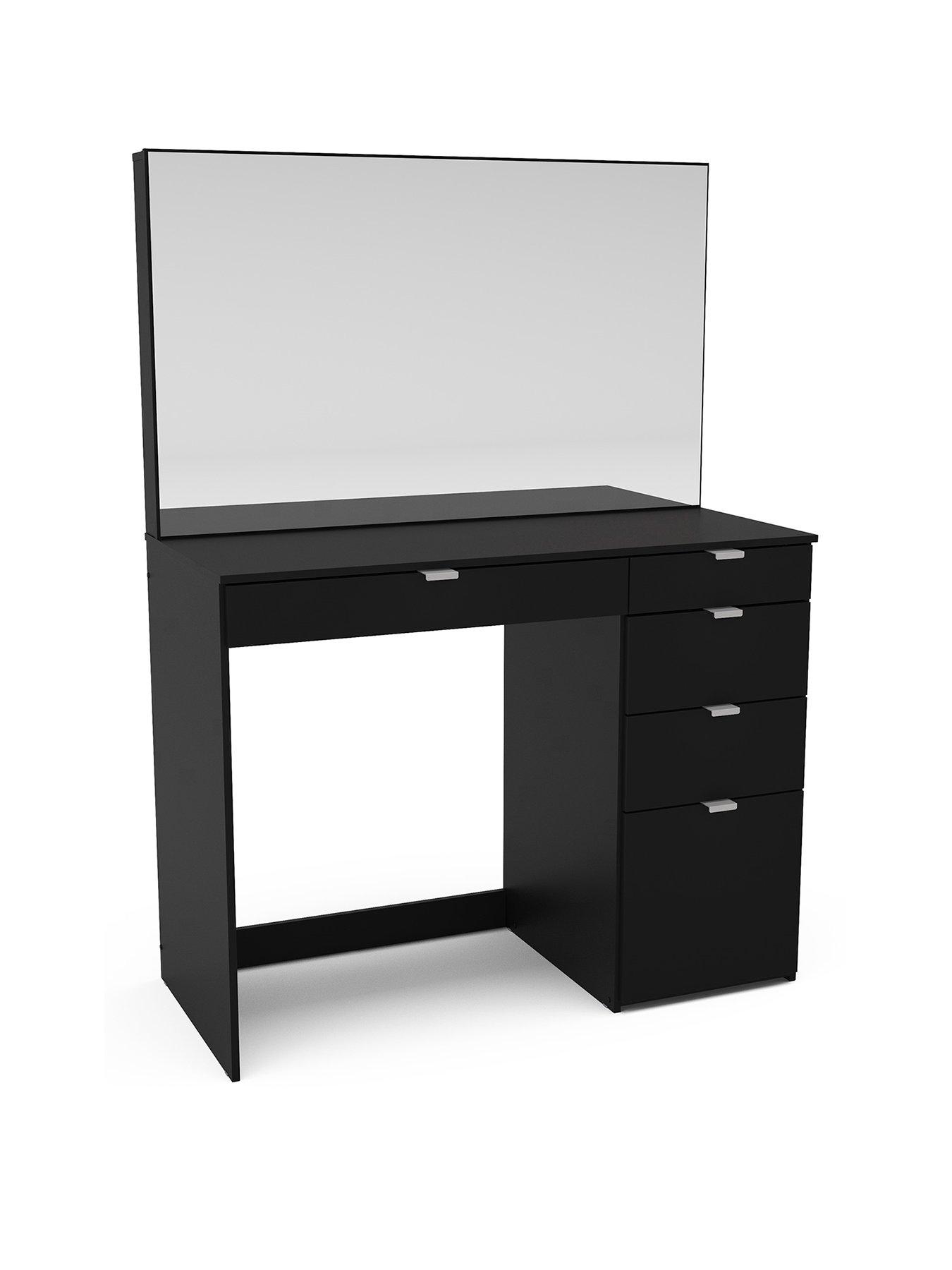 Image 3 of 6 of Birlea Ava 5 Drawer Dressing Table - Black