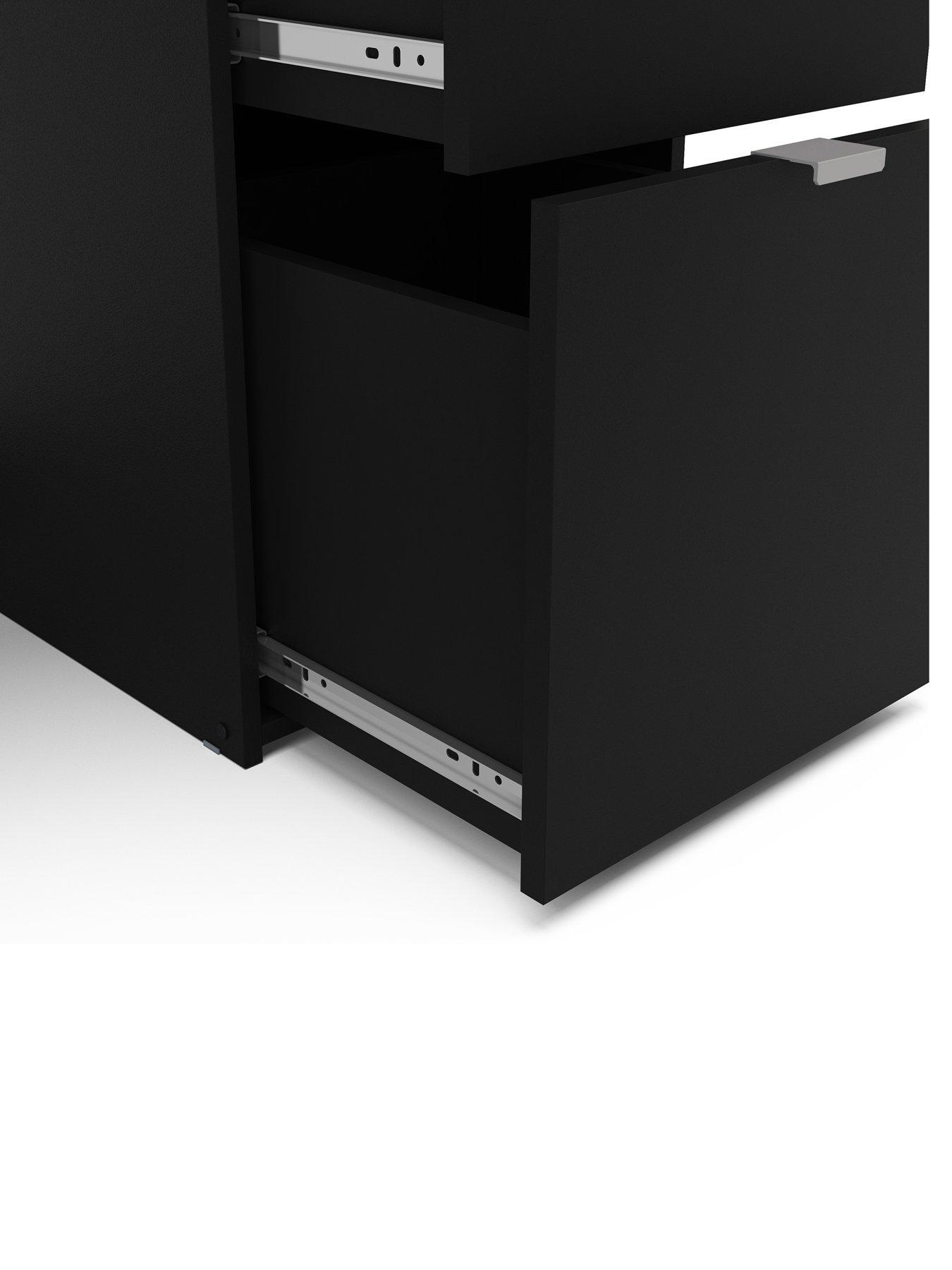 Image 5 of 6 of Birlea Ava 5 Drawer Dressing Table - Black