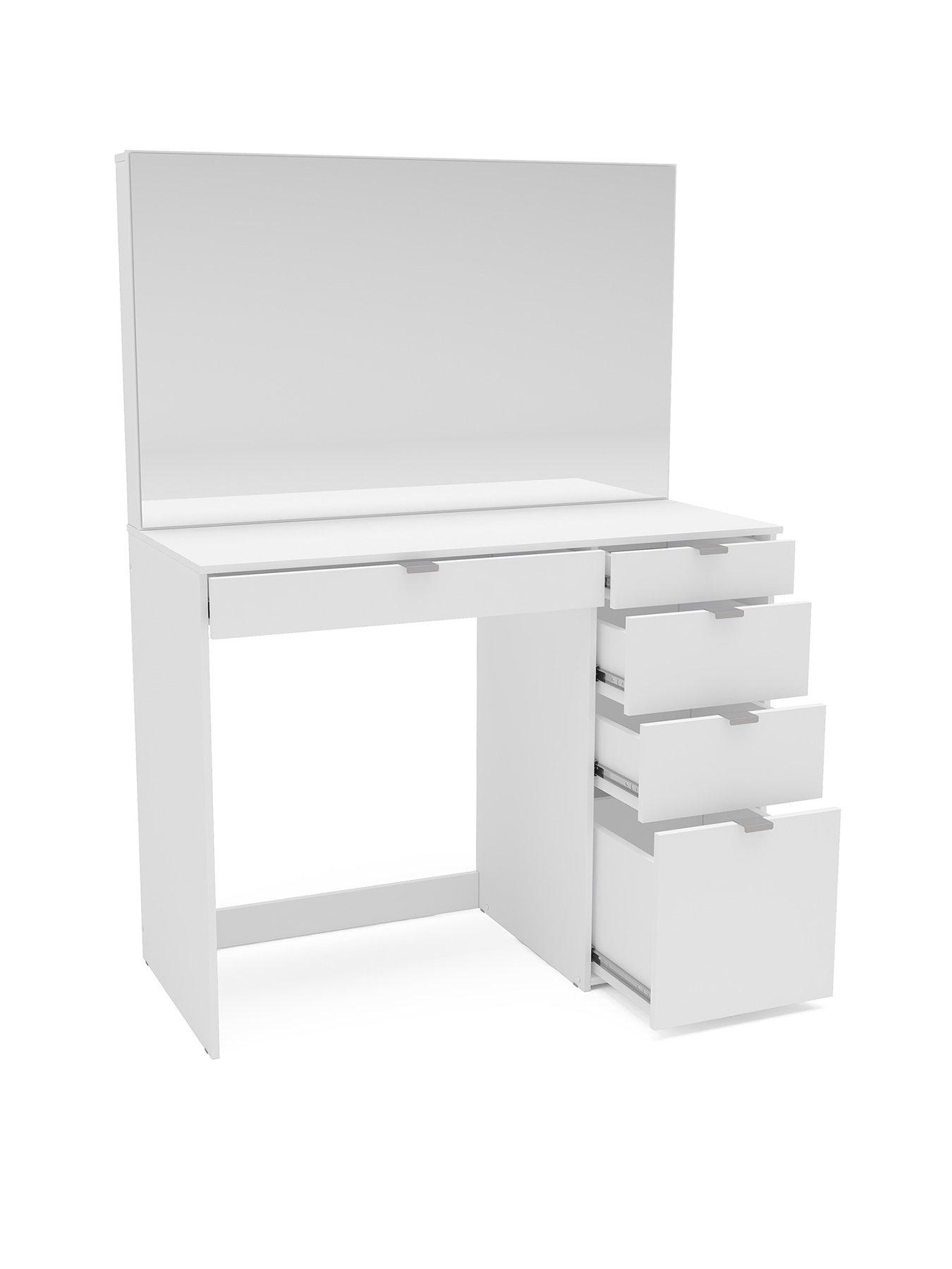 Image 3 of 5 of Birlea Ava 5 Drawer Dressing Table - White