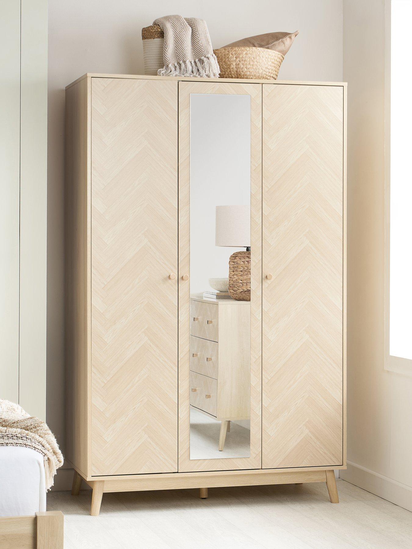 Birlea Herringford 3 Door Wardrobe With Mirror