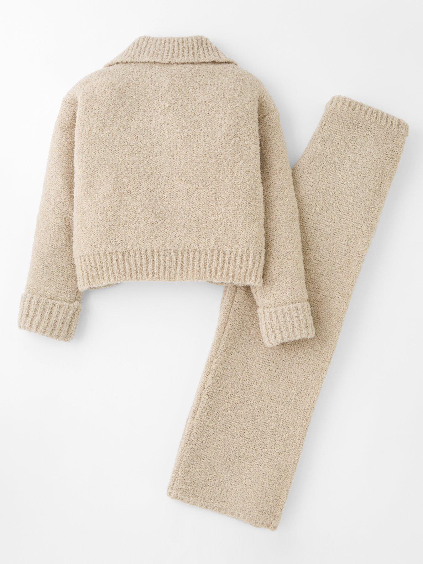 Girls Knit Set- Oatmeal main image 0