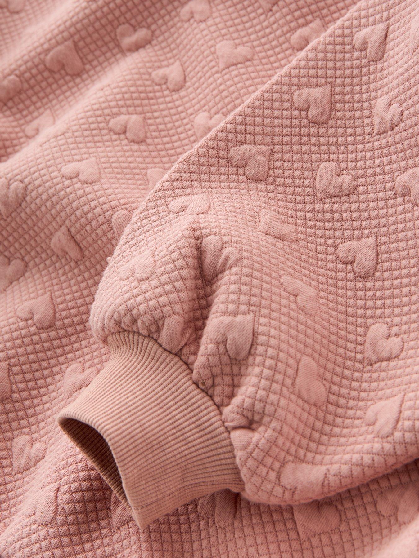 Image 5 of 5 of The Very Collection Girls Heart Jacquard Tracksuit - Pink