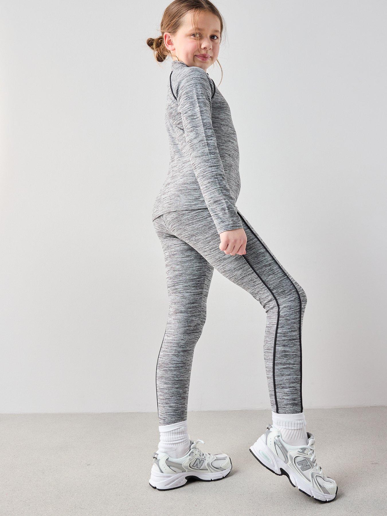 Image 2 of 6 of The Very Collection Girls Space Dye Active Set - Grey