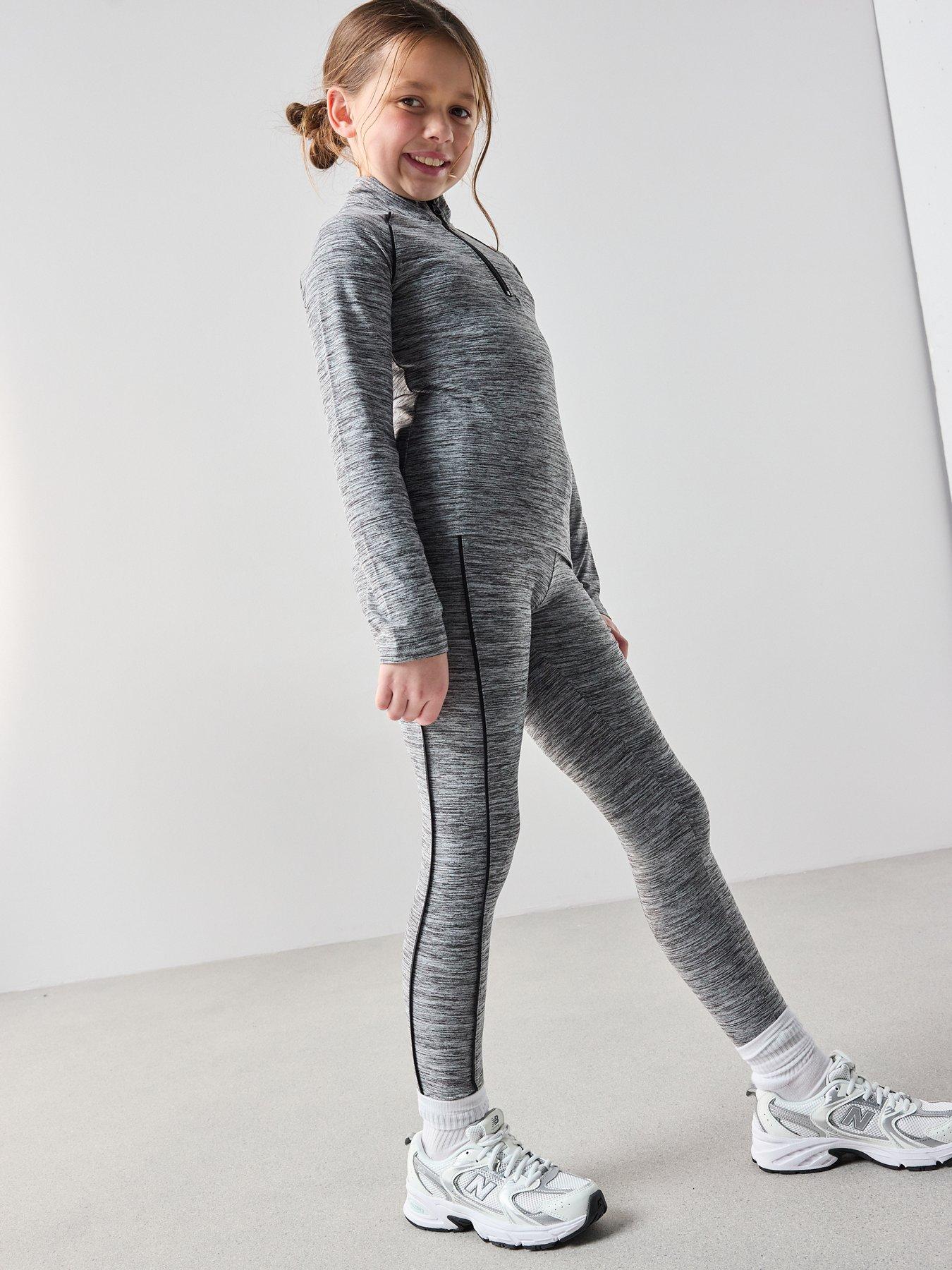 Image 3 of 6 of The Very Collection Girls Space Dye Active Set - Grey