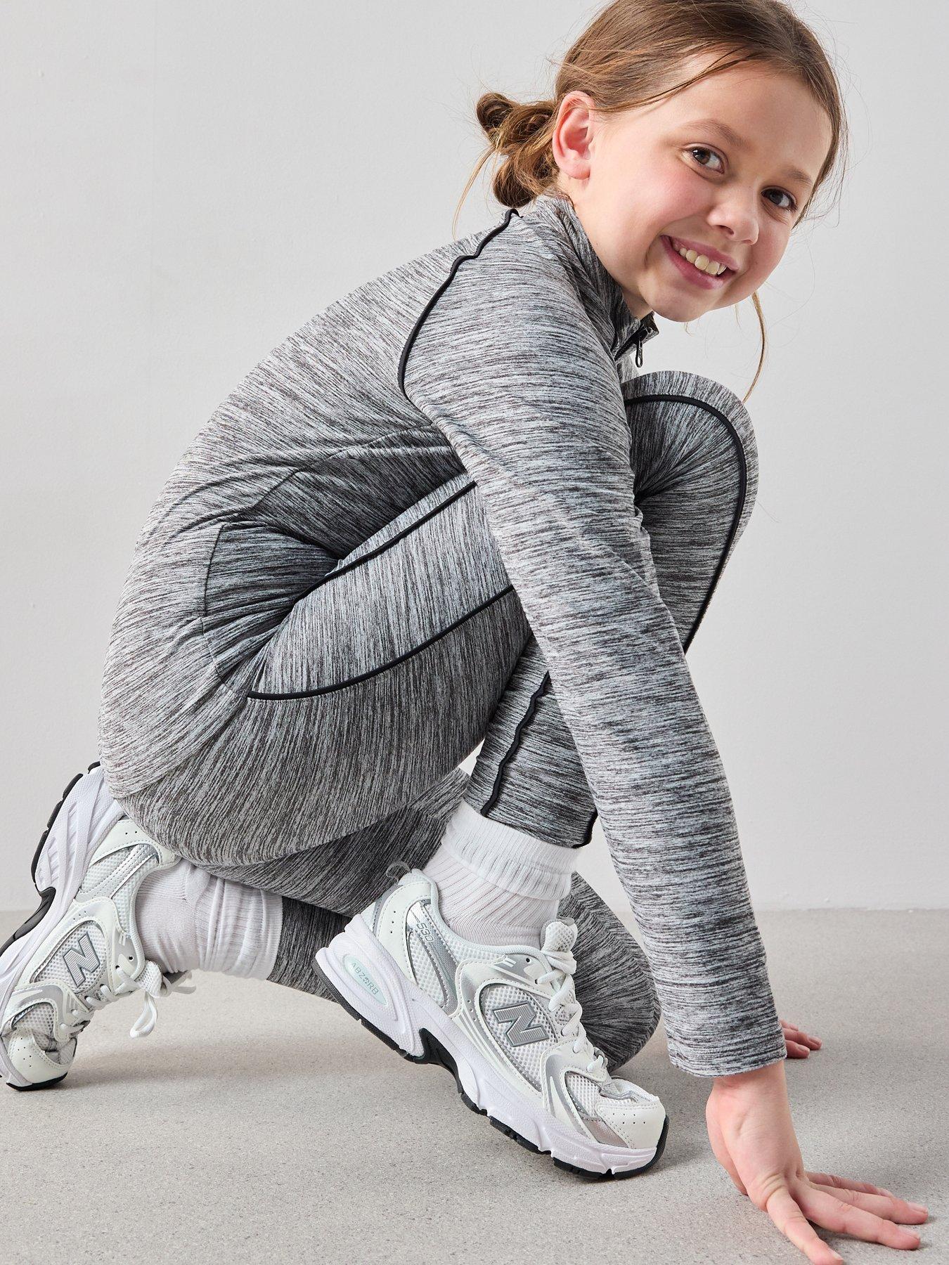 Image 5 of 6 of The Very Collection Girls Space Dye Active Set - Grey