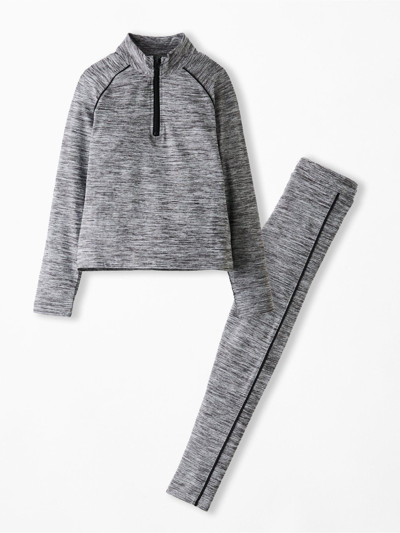Image 6 of 6 of The Very Collection Girls Space Dye Active Set - Grey