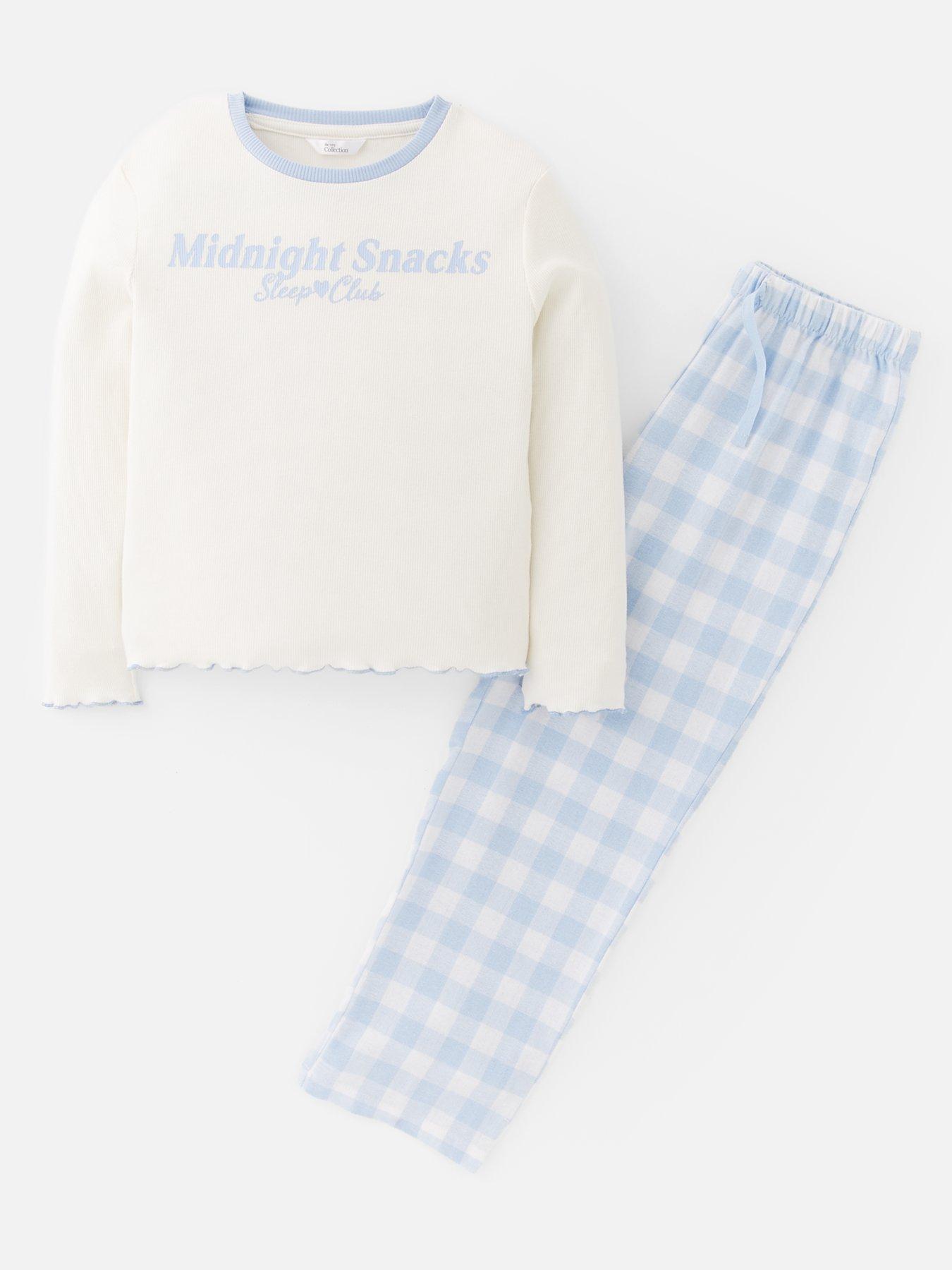 Image 1 of 4 of The Very Collection Slogan Rib Slogan Pyjamas - Multi