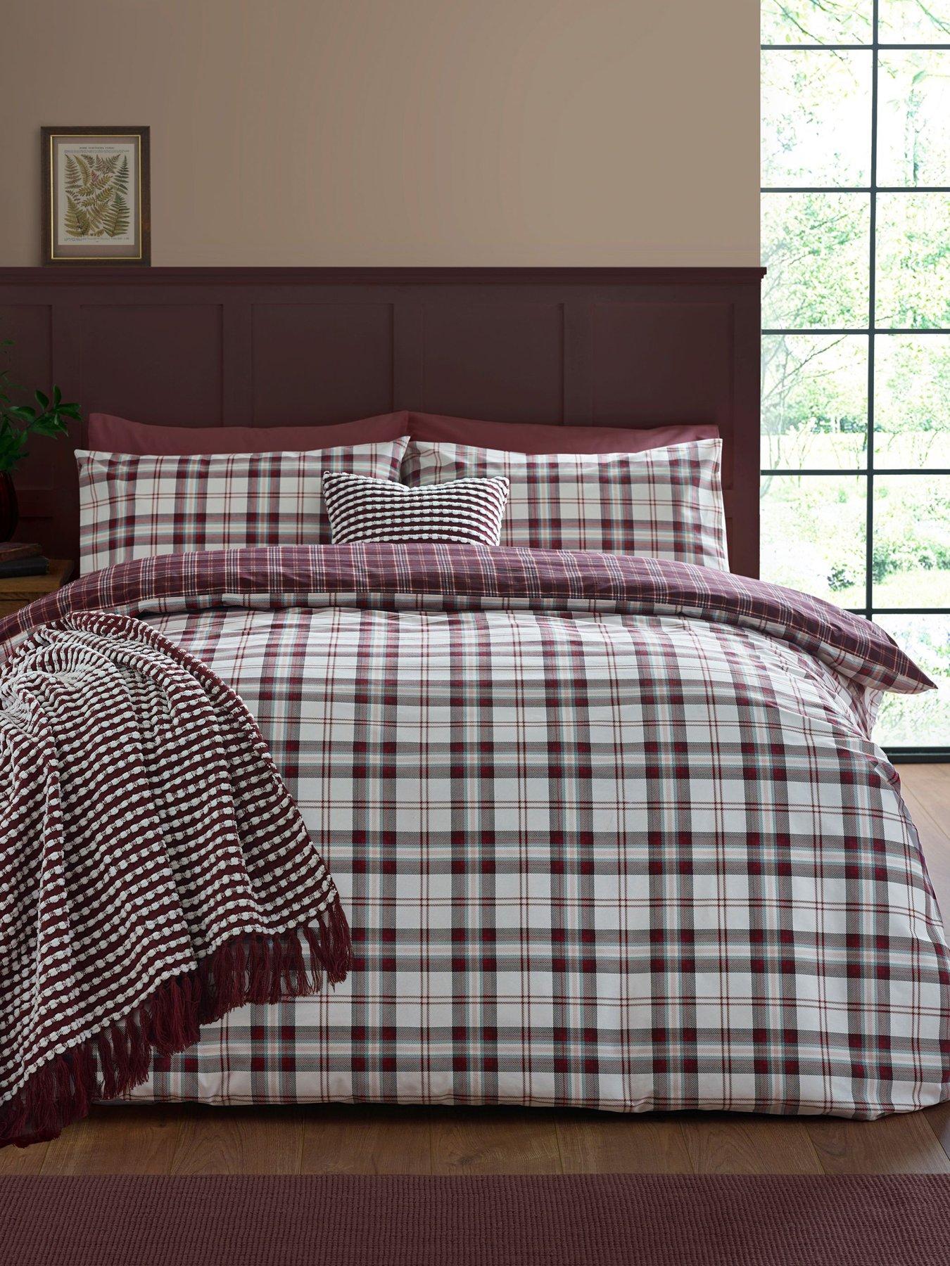 catherine-lansfield-kelso-check-duvet-set--king