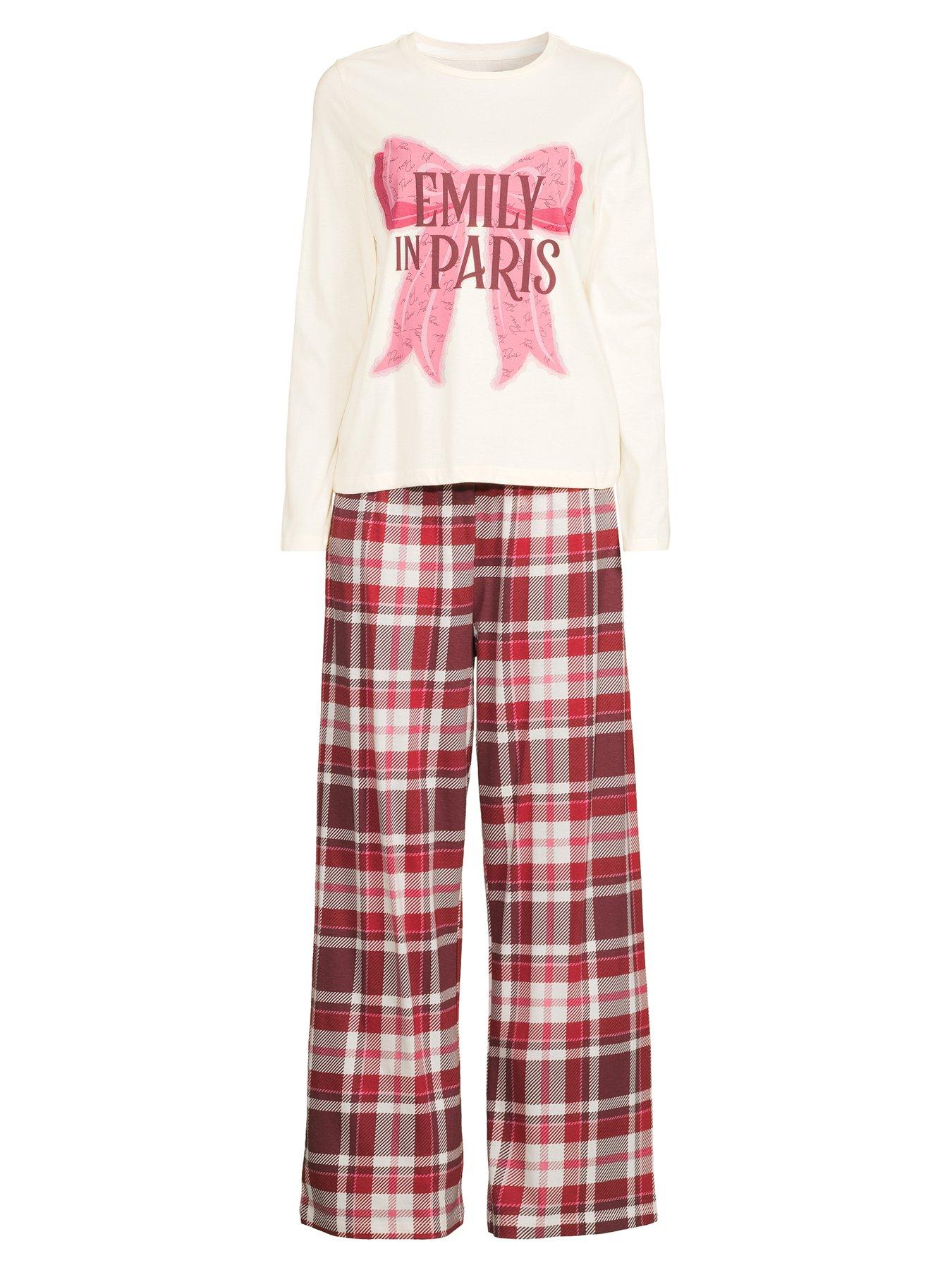Image 7 of 7 of The Very Collection Emily In Paris Bow Print Long Leg Pyjama Set - Multi