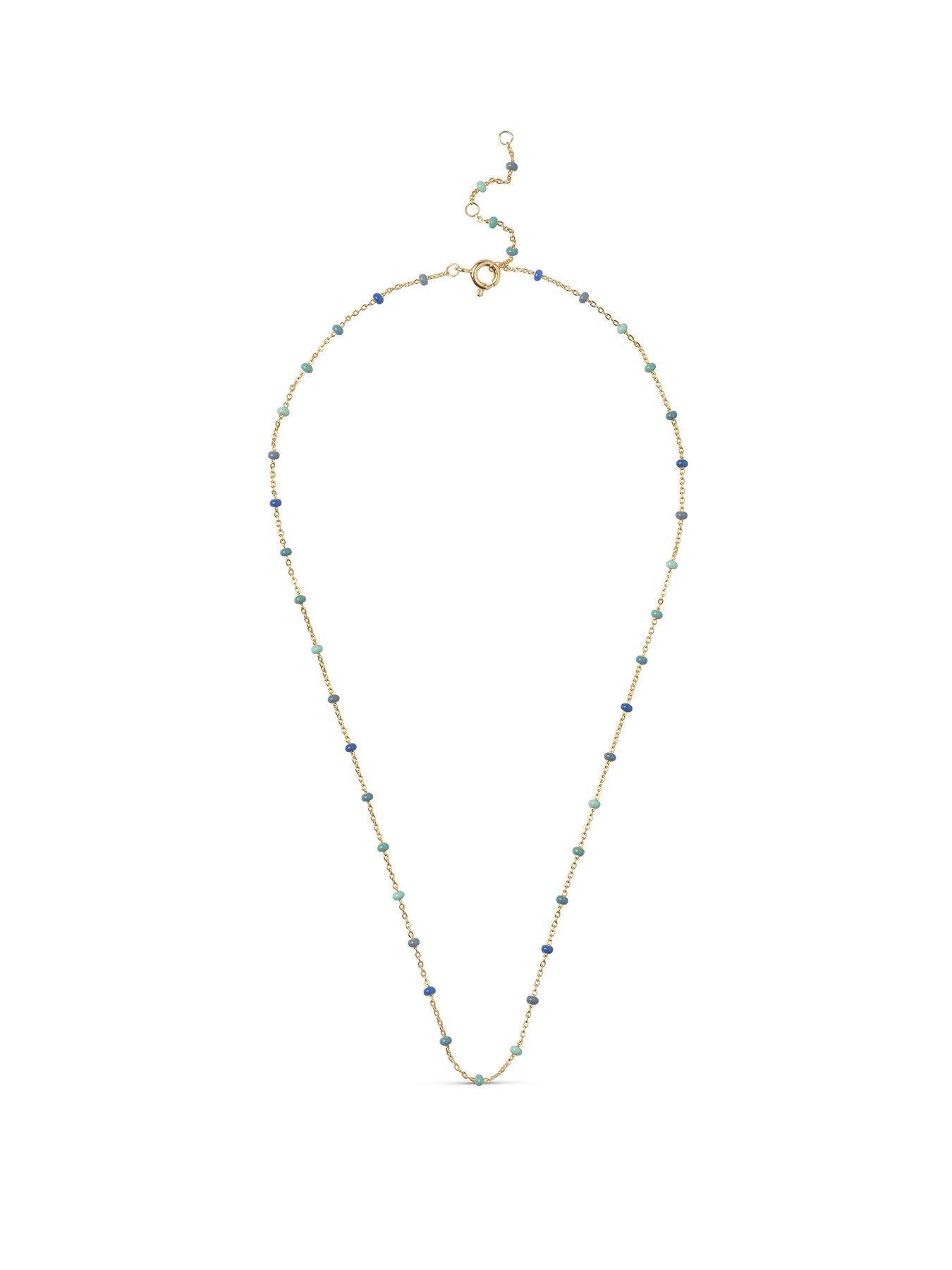 ENAMEL Copenhagen Lola Necklace 18ct Gold Plated 925 Sterling Silver - Atlantic