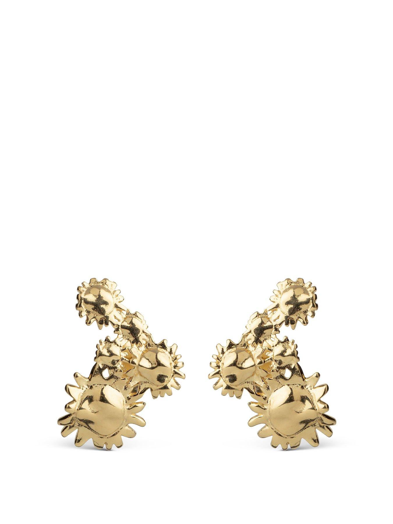 undefined Sunshine Field Studs 18ct Gold Plated 925 Sterling Silver