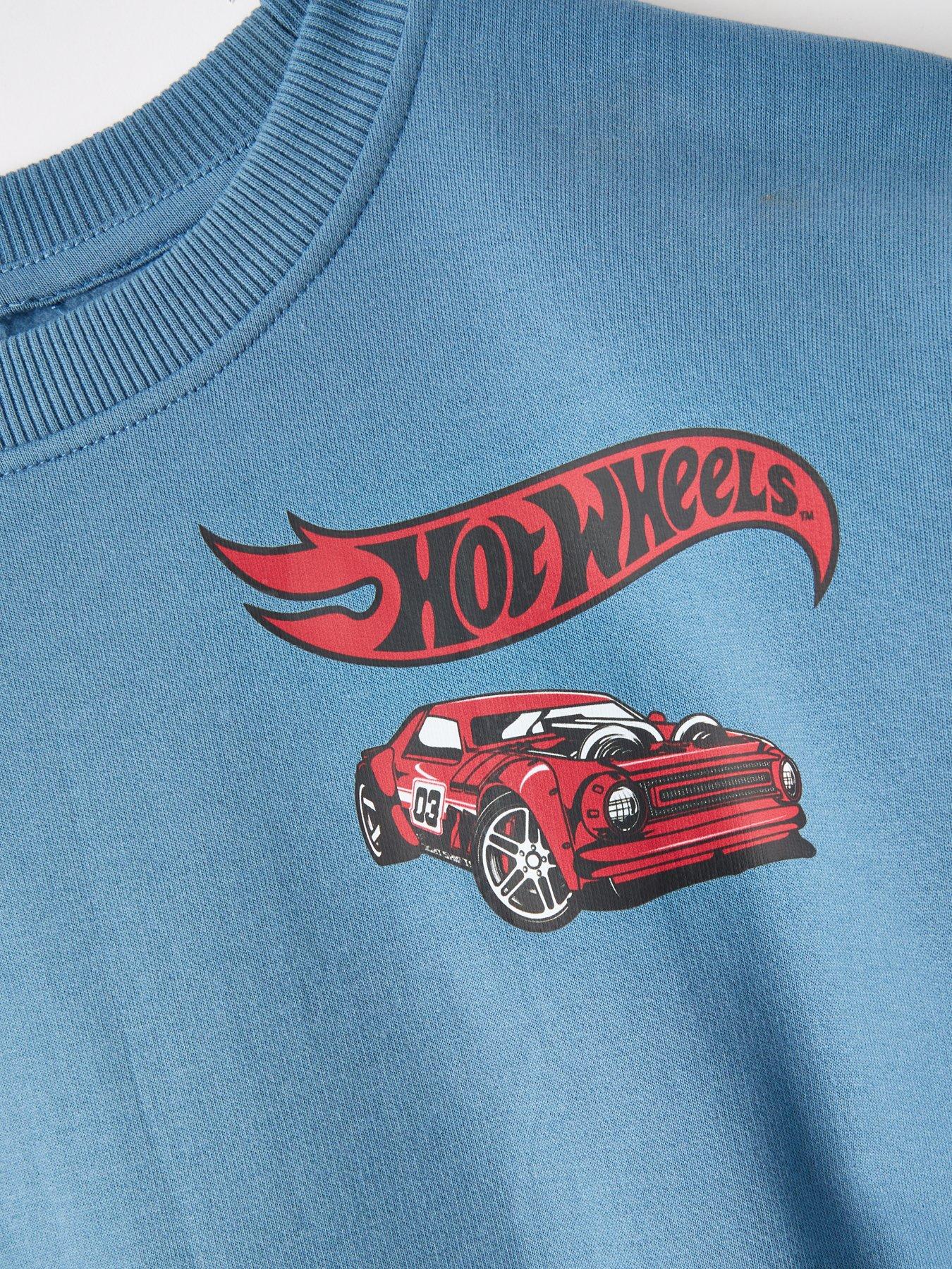 Image 4 of 4 of Hot Wheels Back Print Sweatshirt - Blue