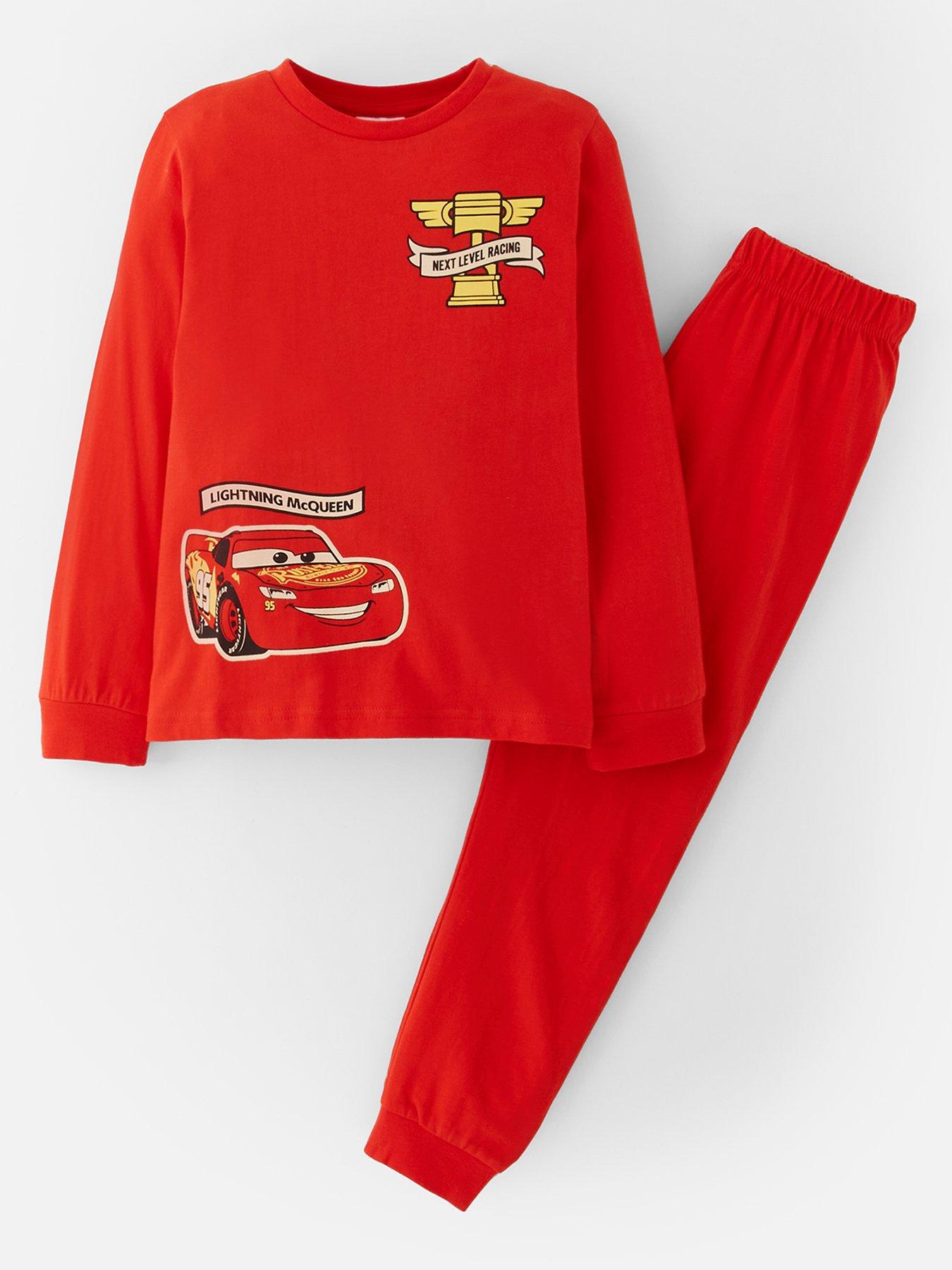 Disney Cars Lightning Mcqueen Back Print Pyjamas