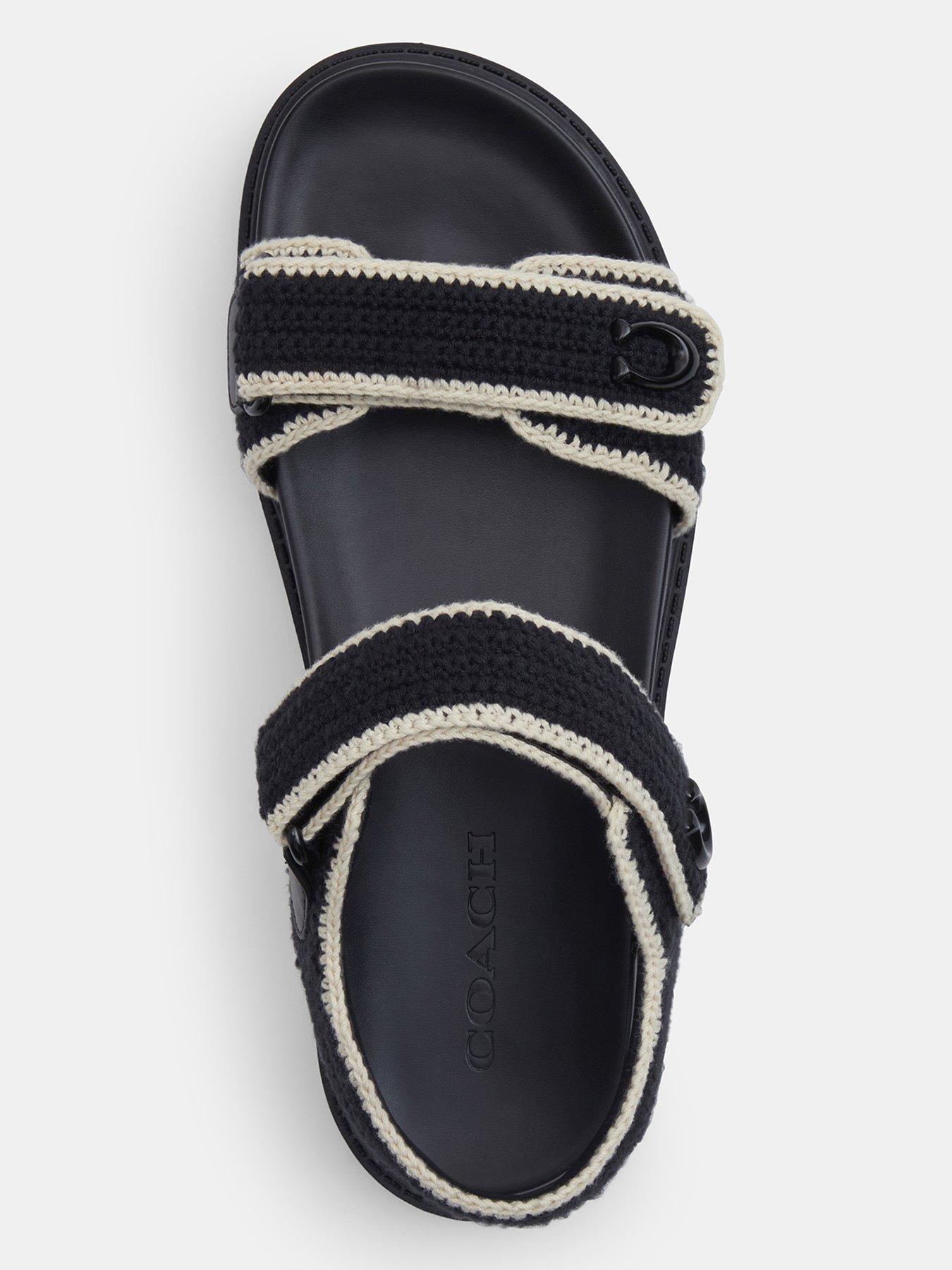 Image 4 of 5 of COACH Brynn Crochet Sandal - Black