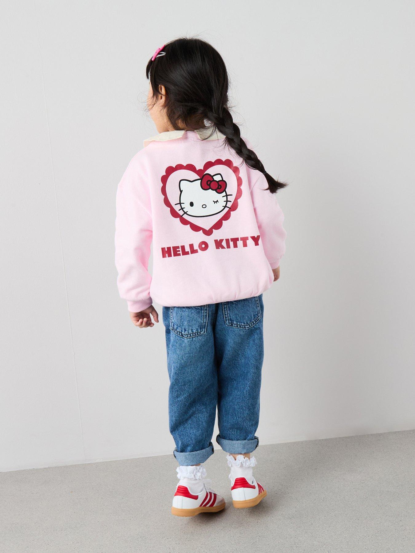 Hello Kitty Heart Back Print Sweatshirt - Pink