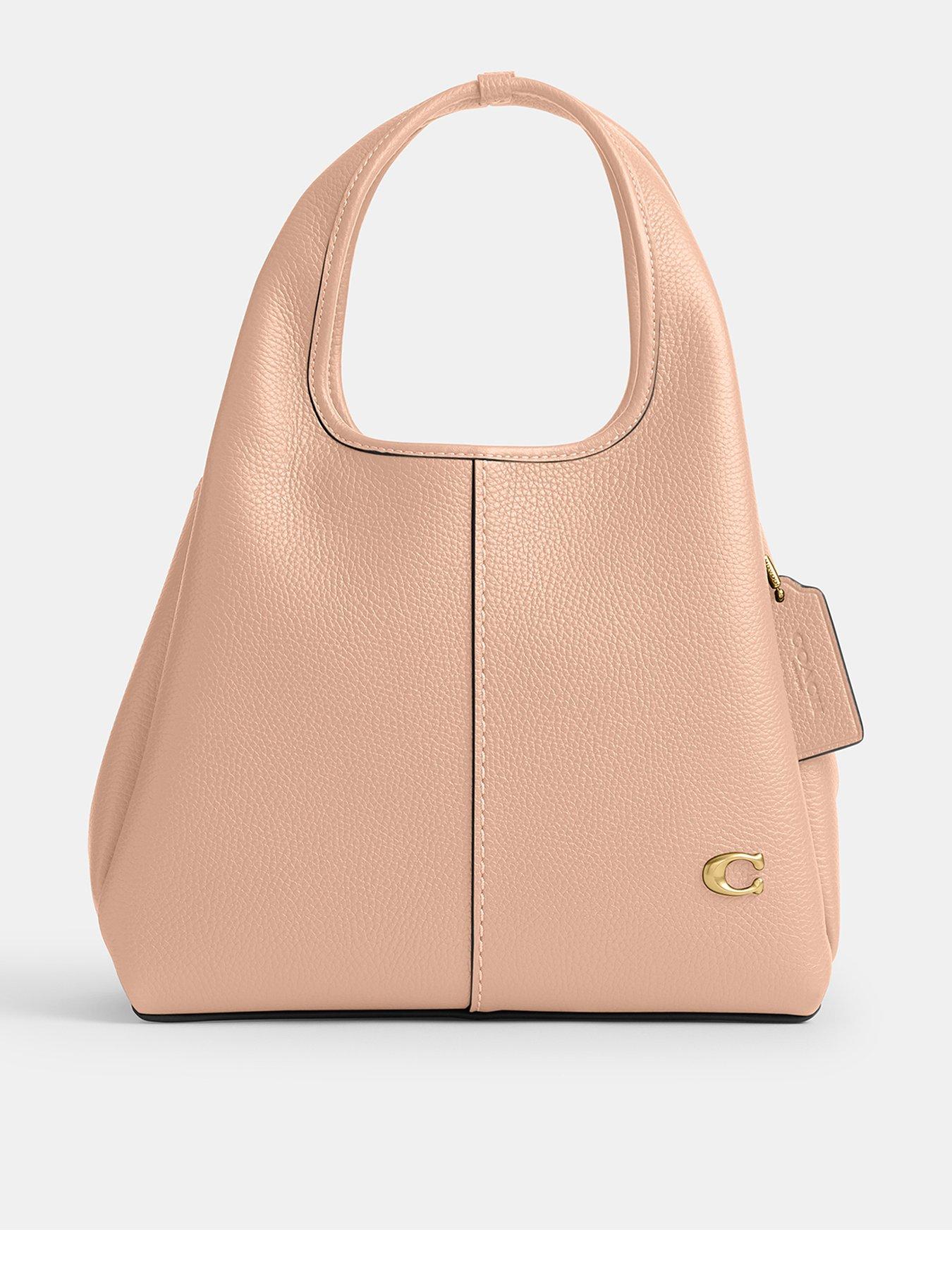 COACH Polished Pebble Leather Lana Shoulder Bag 23 - Cream