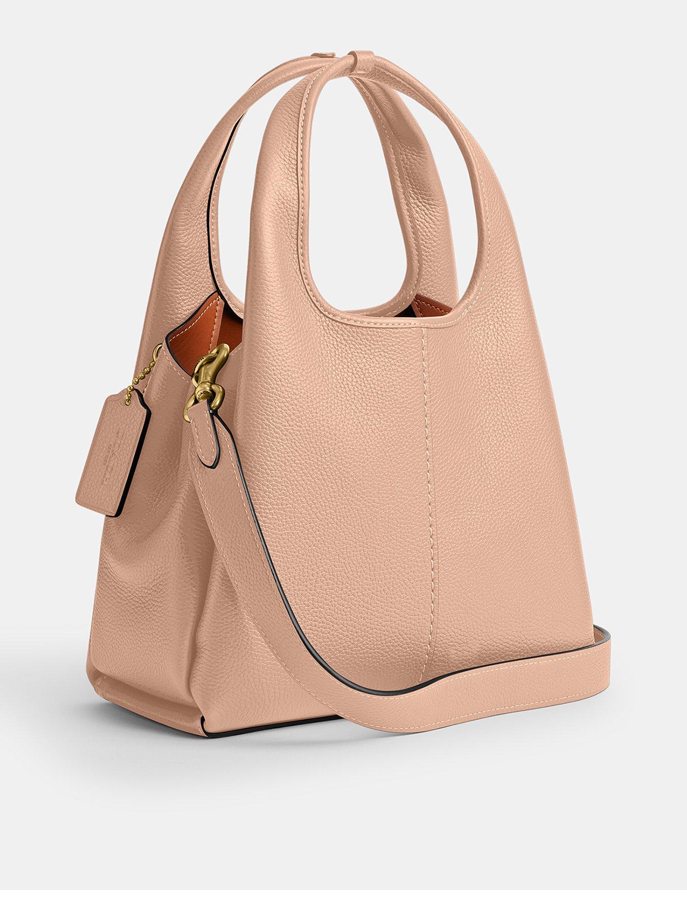 Image 2 of 4 of COACH Polished Pebble Leather Lana Shoulder Bag 23 - Cream