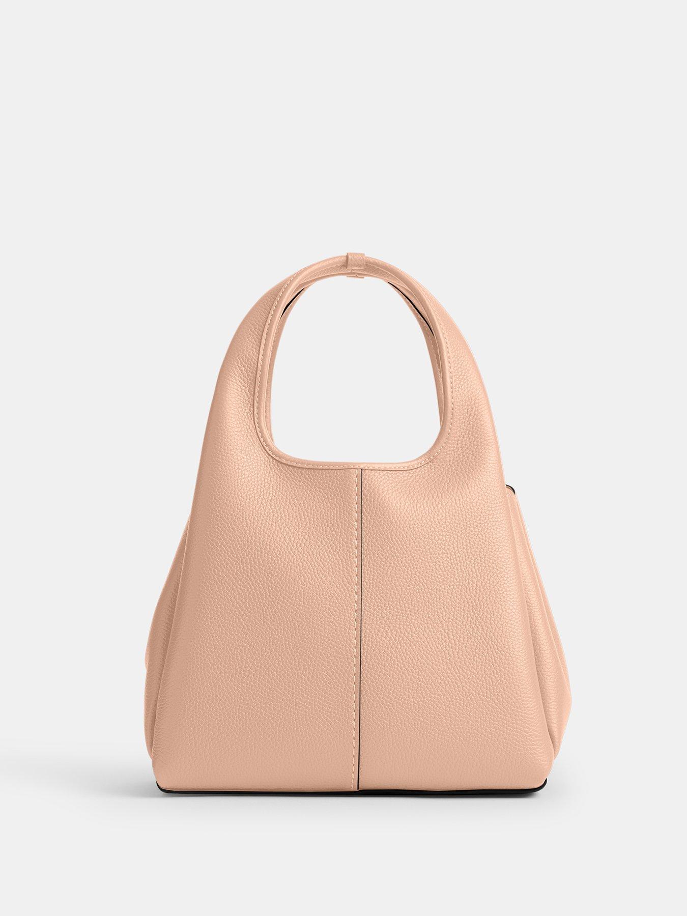 Image 3 of 4 of COACH Polished Pebble Leather Lana Shoulder Bag 23 - Cream