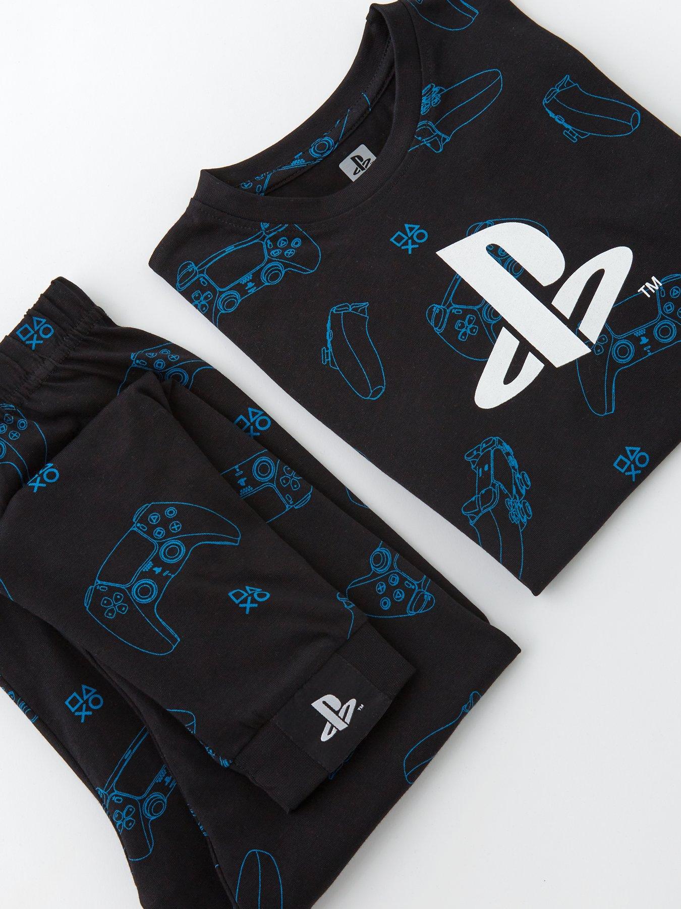 Image 4 of 4 of Playstation Short Sleeve Pyjamas - Black