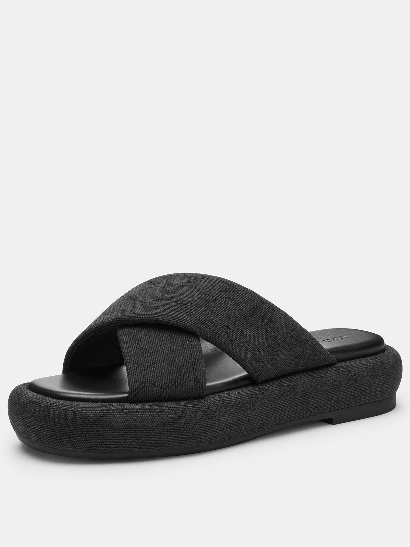 Image 2 of 4 of COACH Penelope Signature C Canvas Sandal - Black