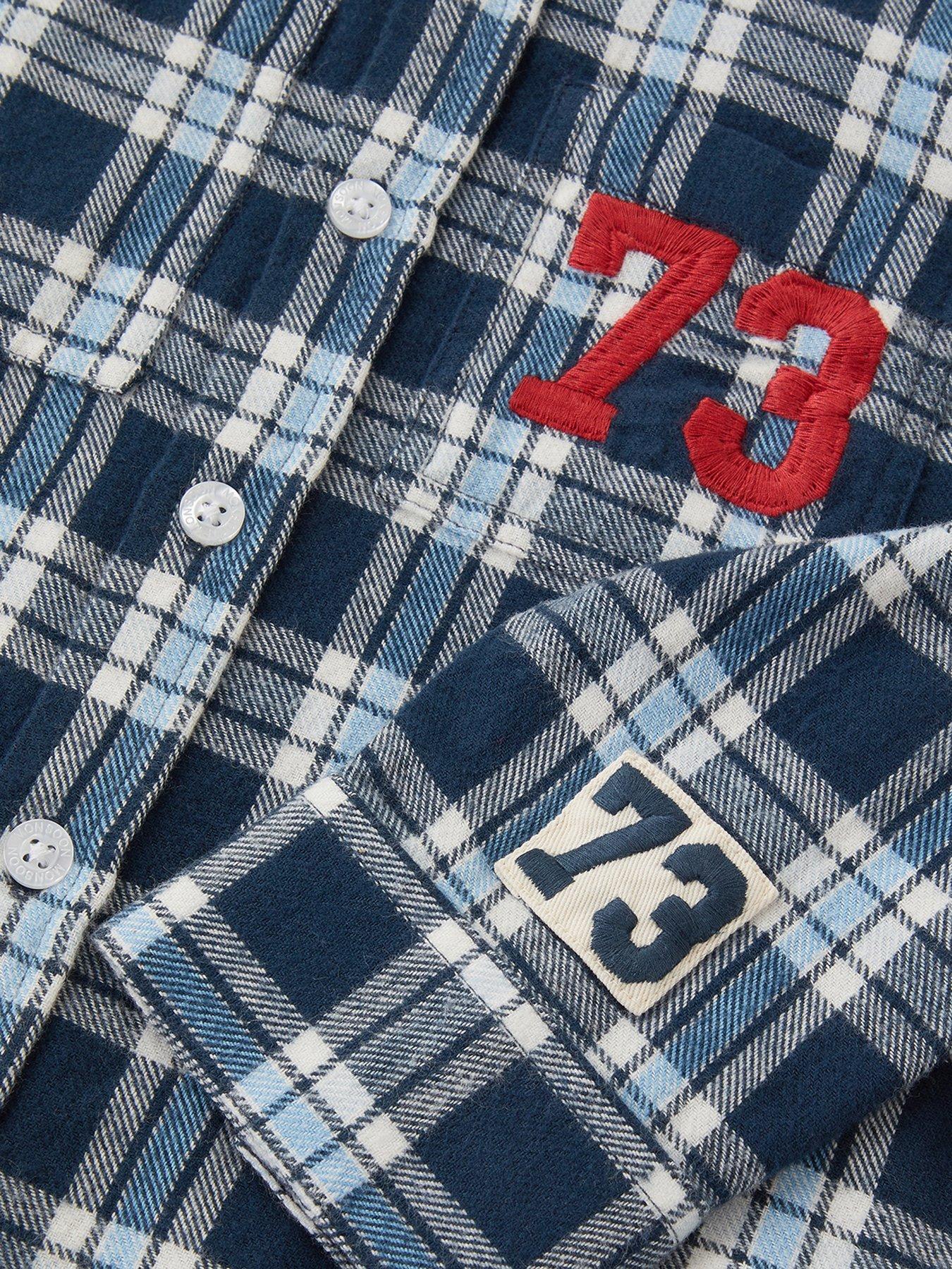 Image 3 of 3 of Monsoon Boys 73 Logo Check Shirt - Blue