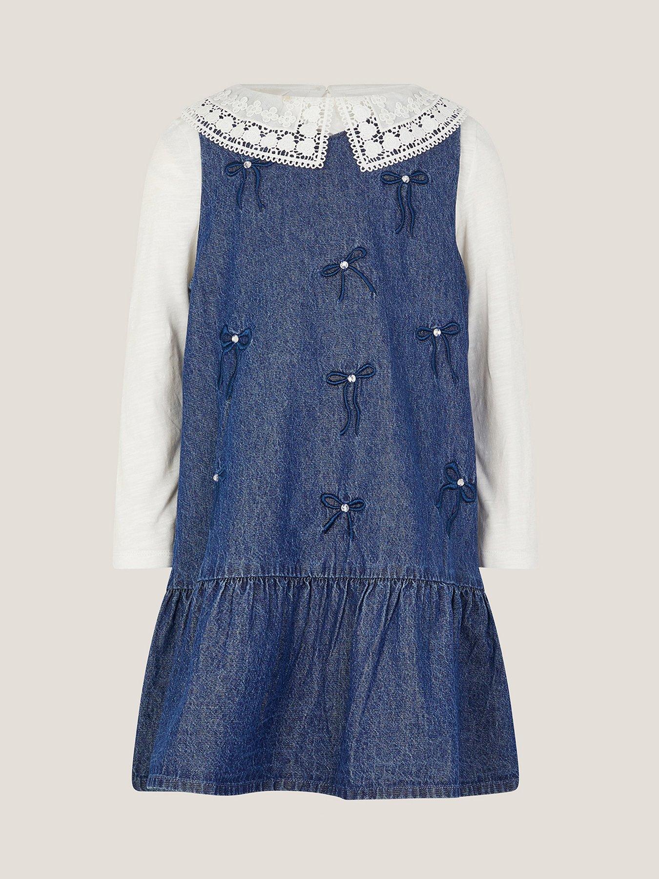 T-shirt Fille 2-3 Ans, Manches Longues, Coton Marron - Basic Pullover