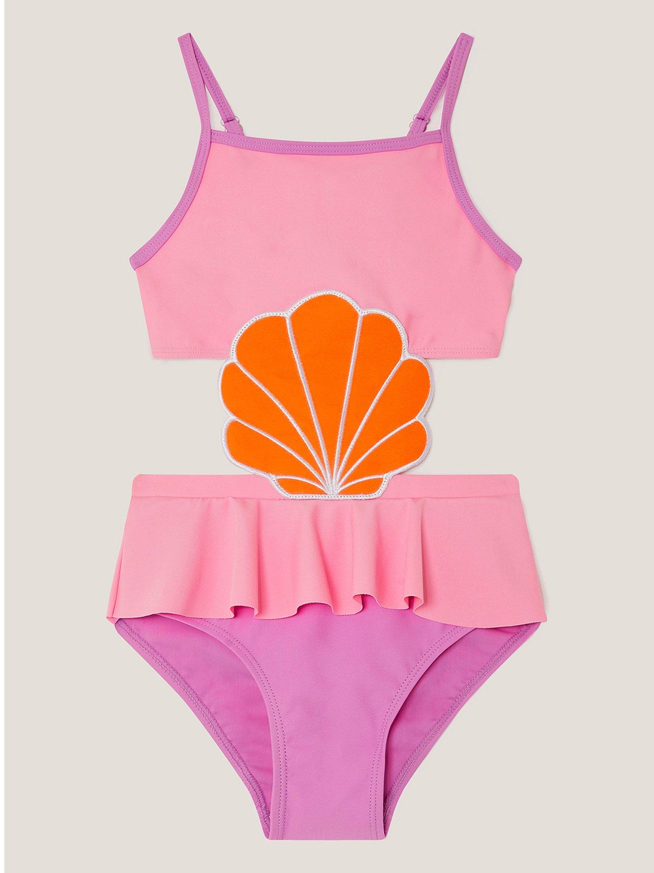 undefined Girls Jelly Haze Applique Swimsuit - Multi