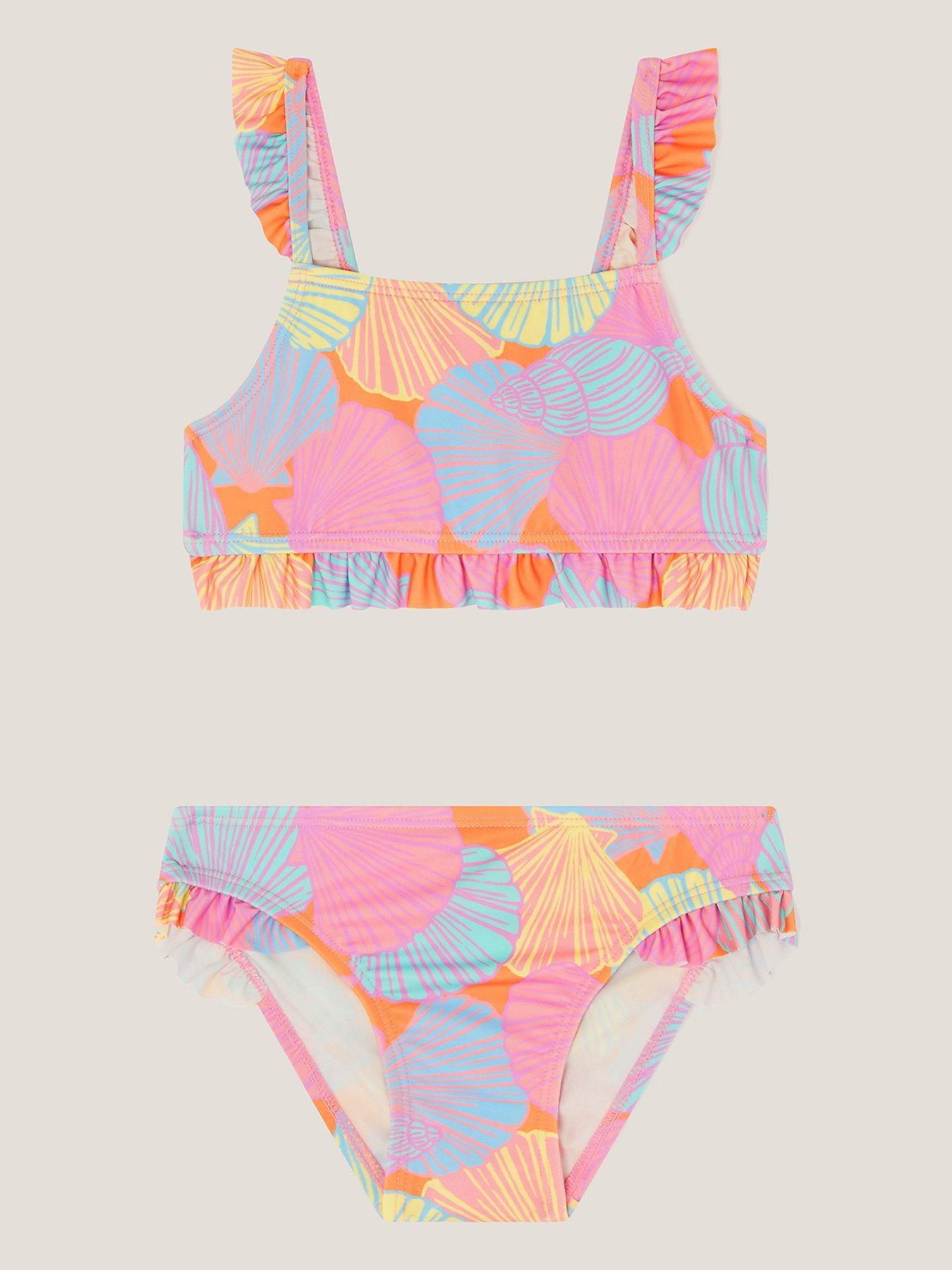 undefined Girls Jelly Haze Shell Print Bikini - Multi