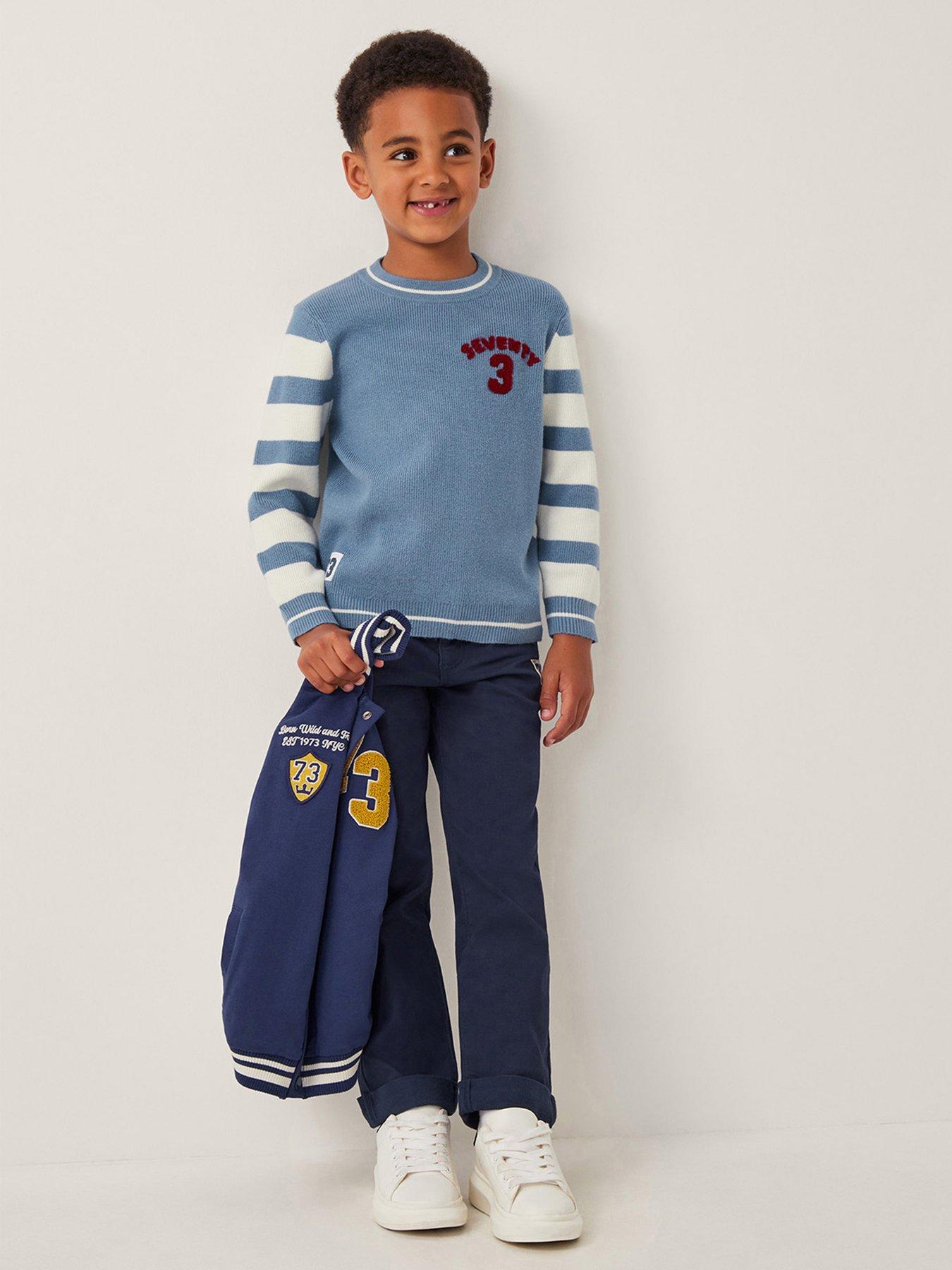 undefined Boys Crew Neck 73 Jumper - Blue