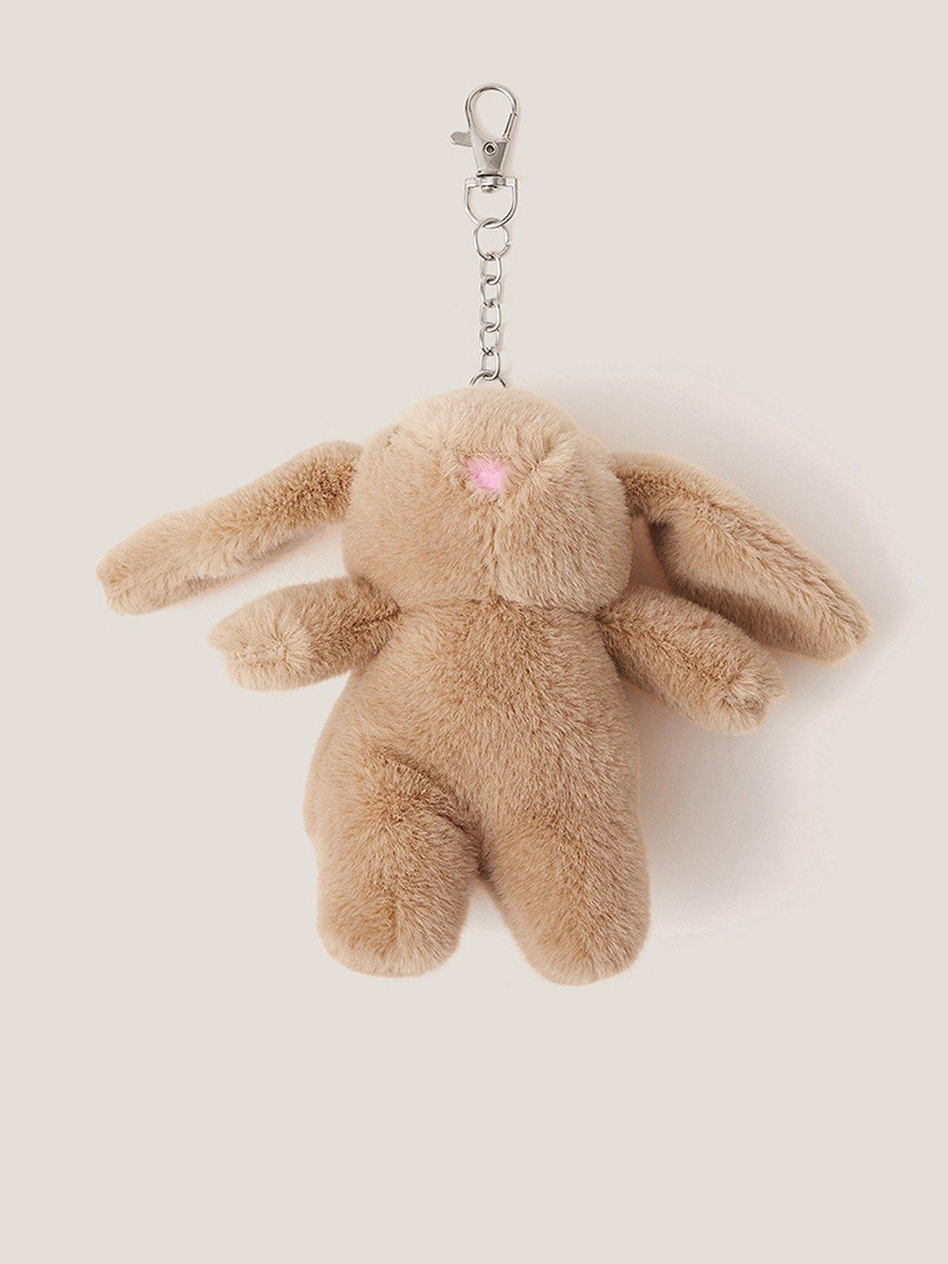undefined Girls Red Bunny Bag Charm - Beige