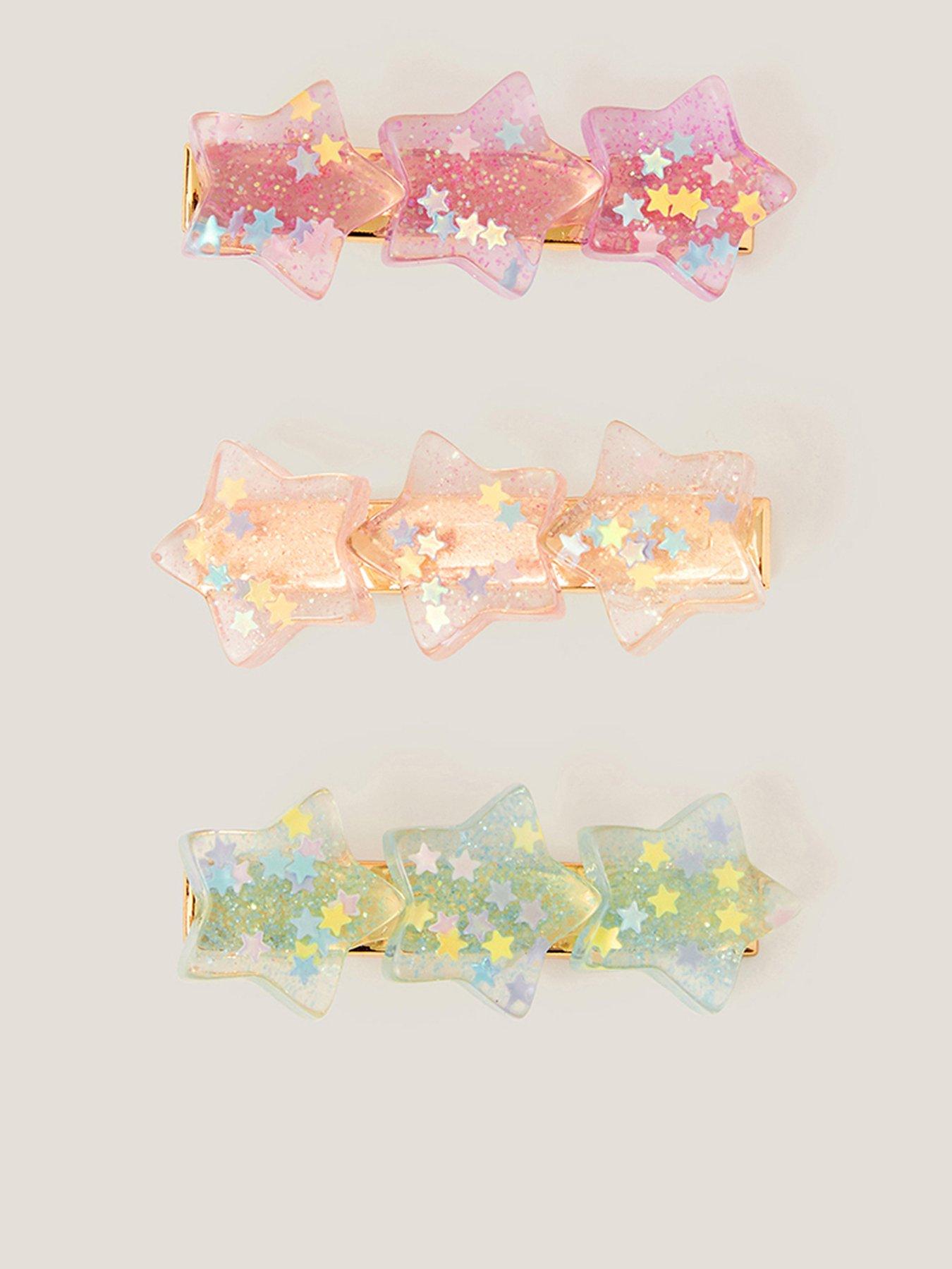 undefined Girls 3 Pack Superstar Hair Clips - Multi