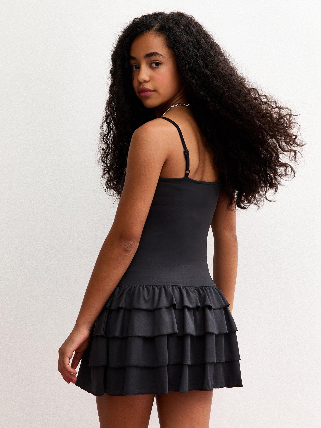 black rara dress Rara Dress in Black Double Crepe