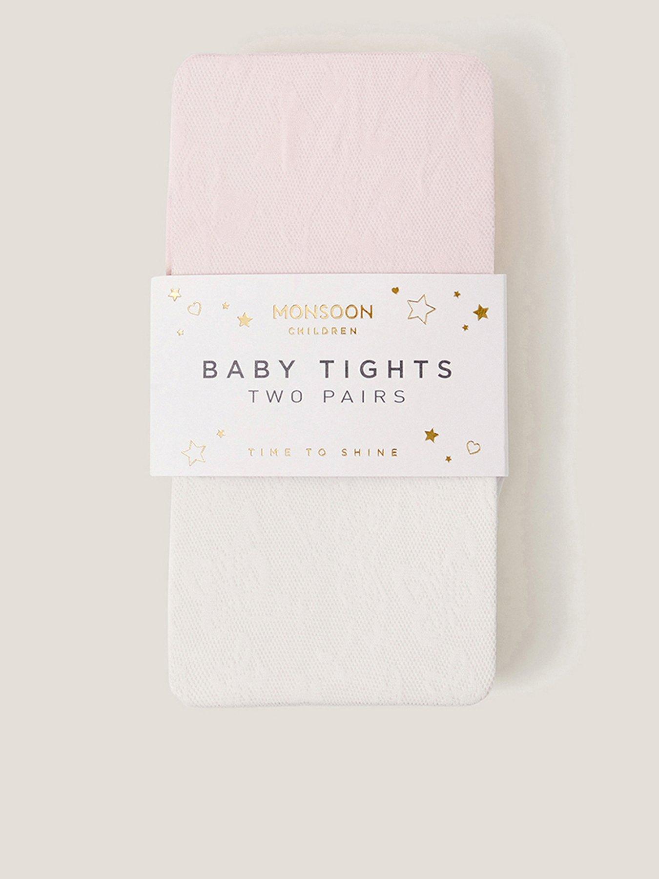 undefined Baby Girls 2 Pack Lacey Tights - Multi