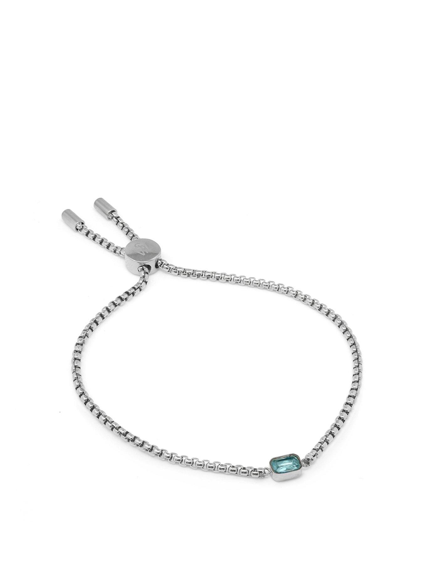 undefined Children's Birthstone Bracelet - Silver