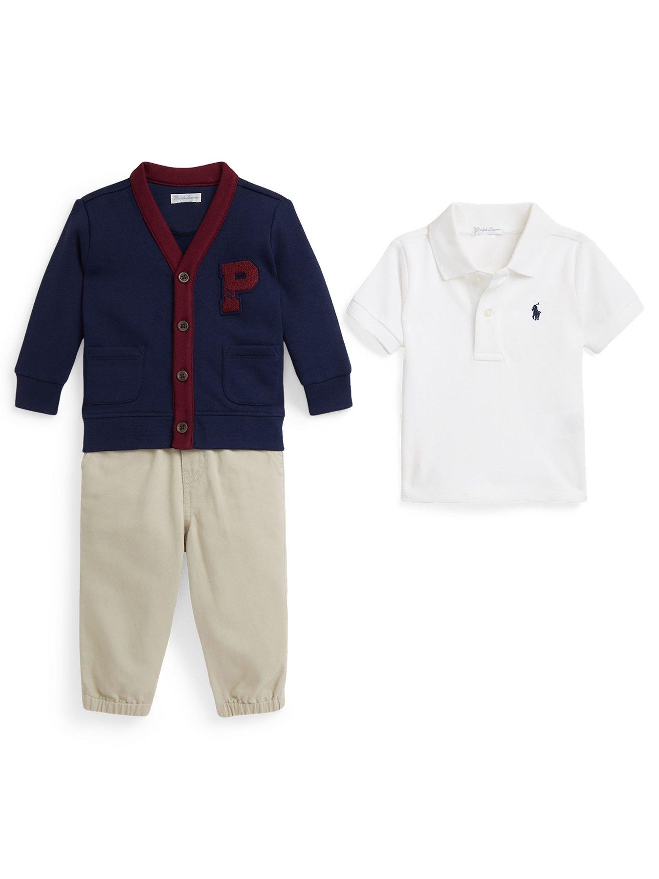 Polo Ralph Lauren Baby Boys 3 Piece Outfit - Multi
