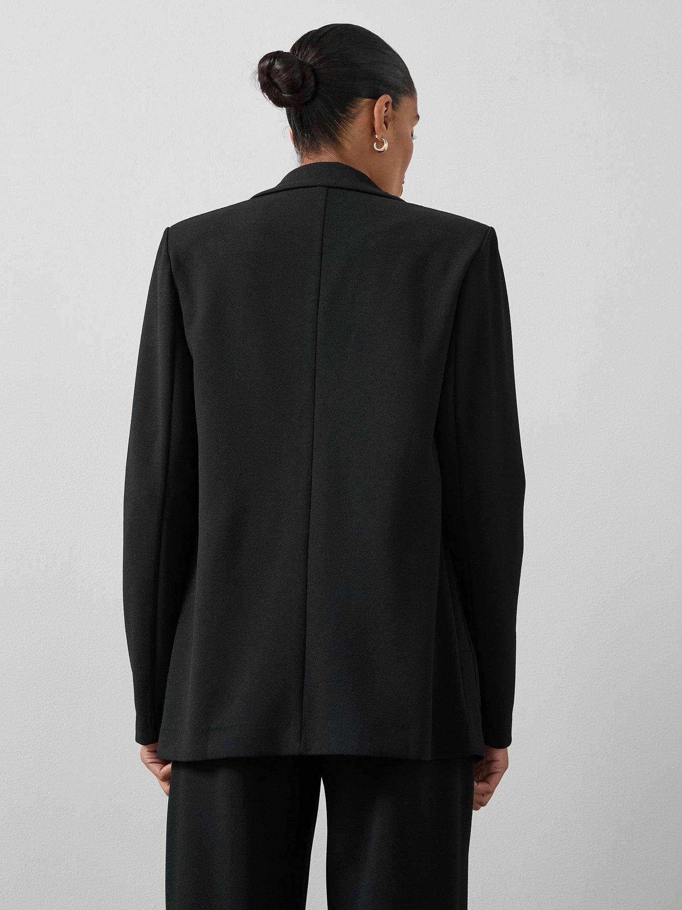 Image 2 of 6 of The Very Collection Edge To Edge Jersey Blazer - Black