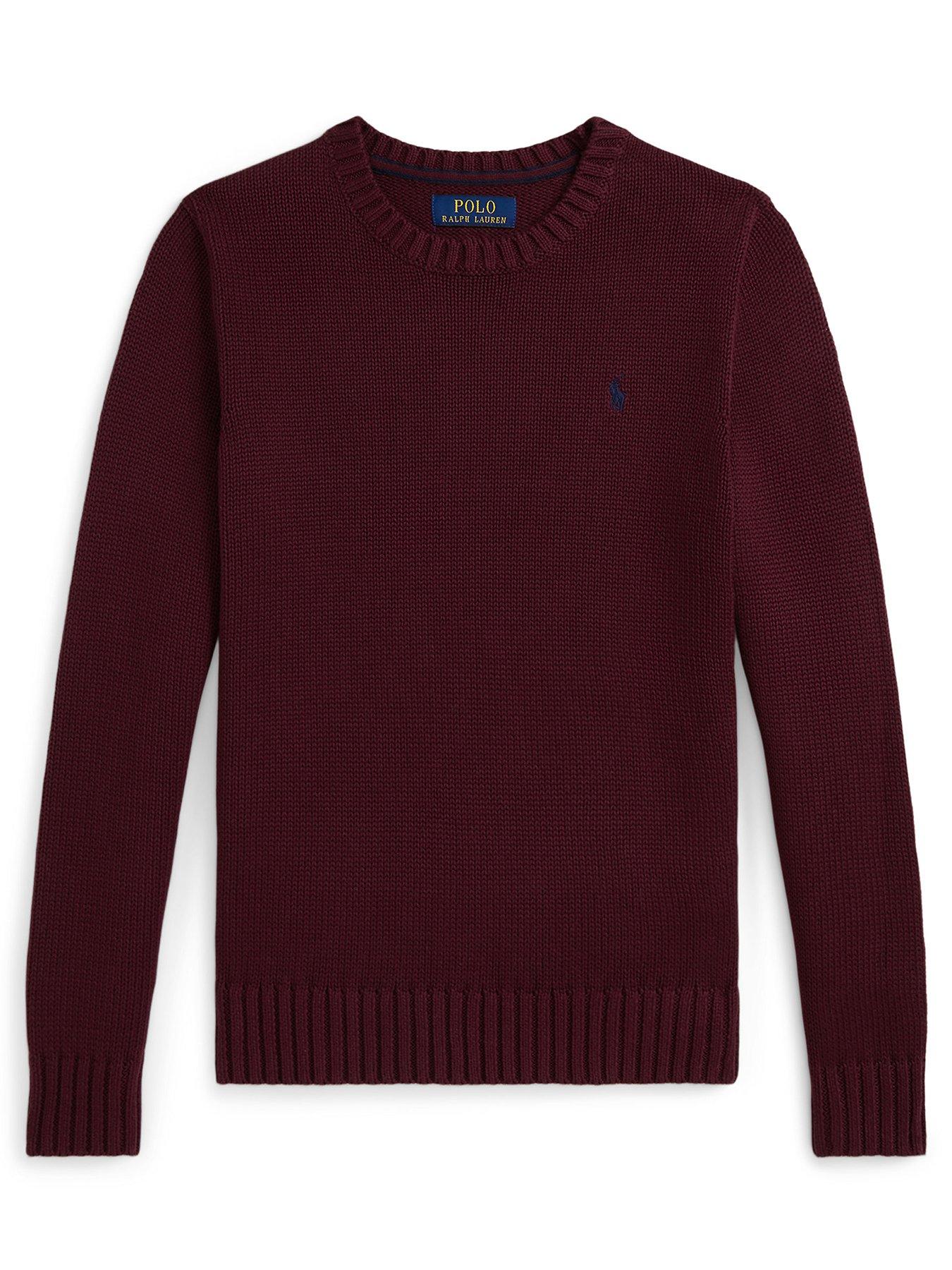 Polo Ralph Lauren Boys Crew Neck Sweater - Wine