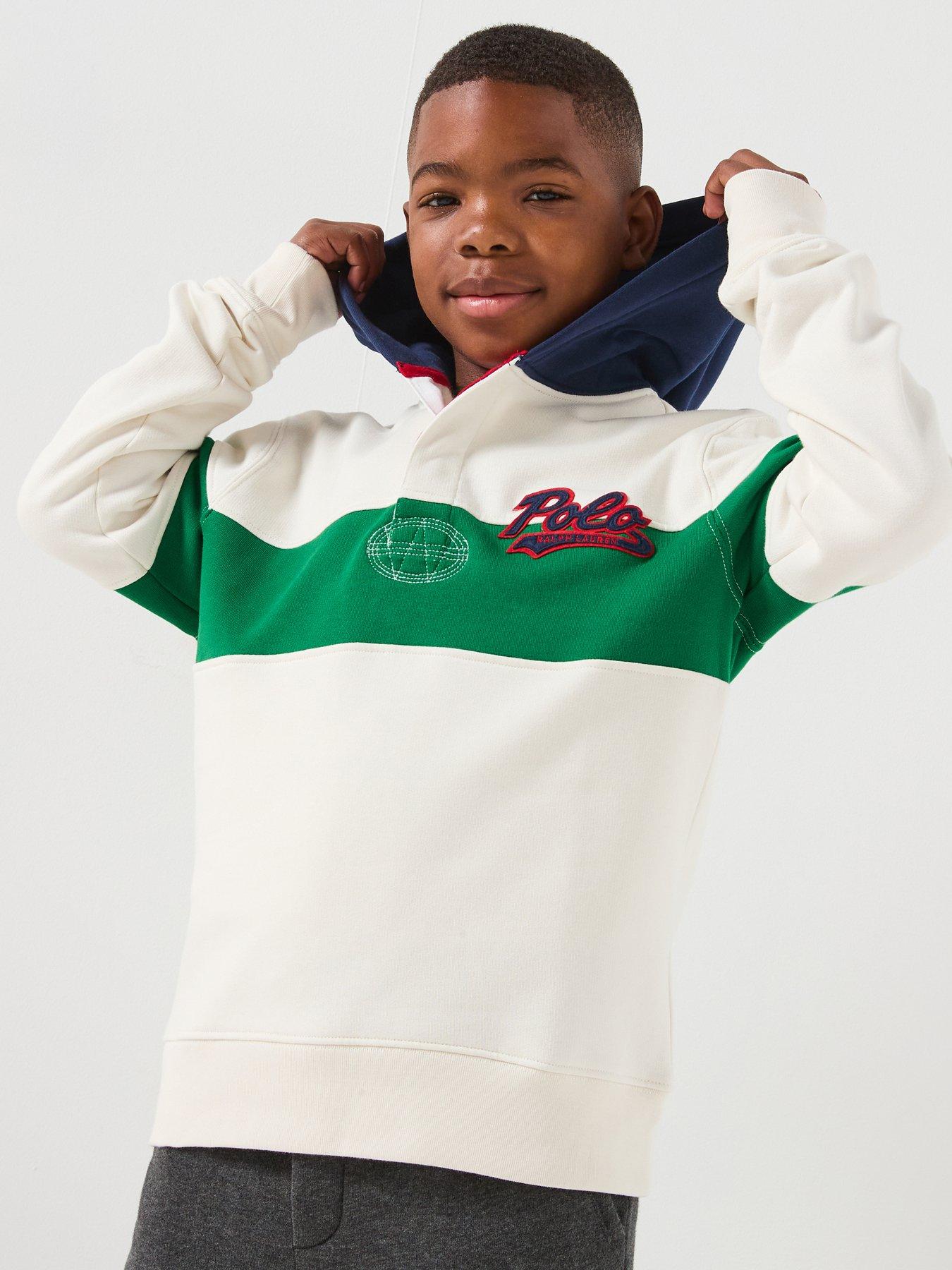 Polo Ralph Lauren: Boys Colour Block Hoodie - Multi