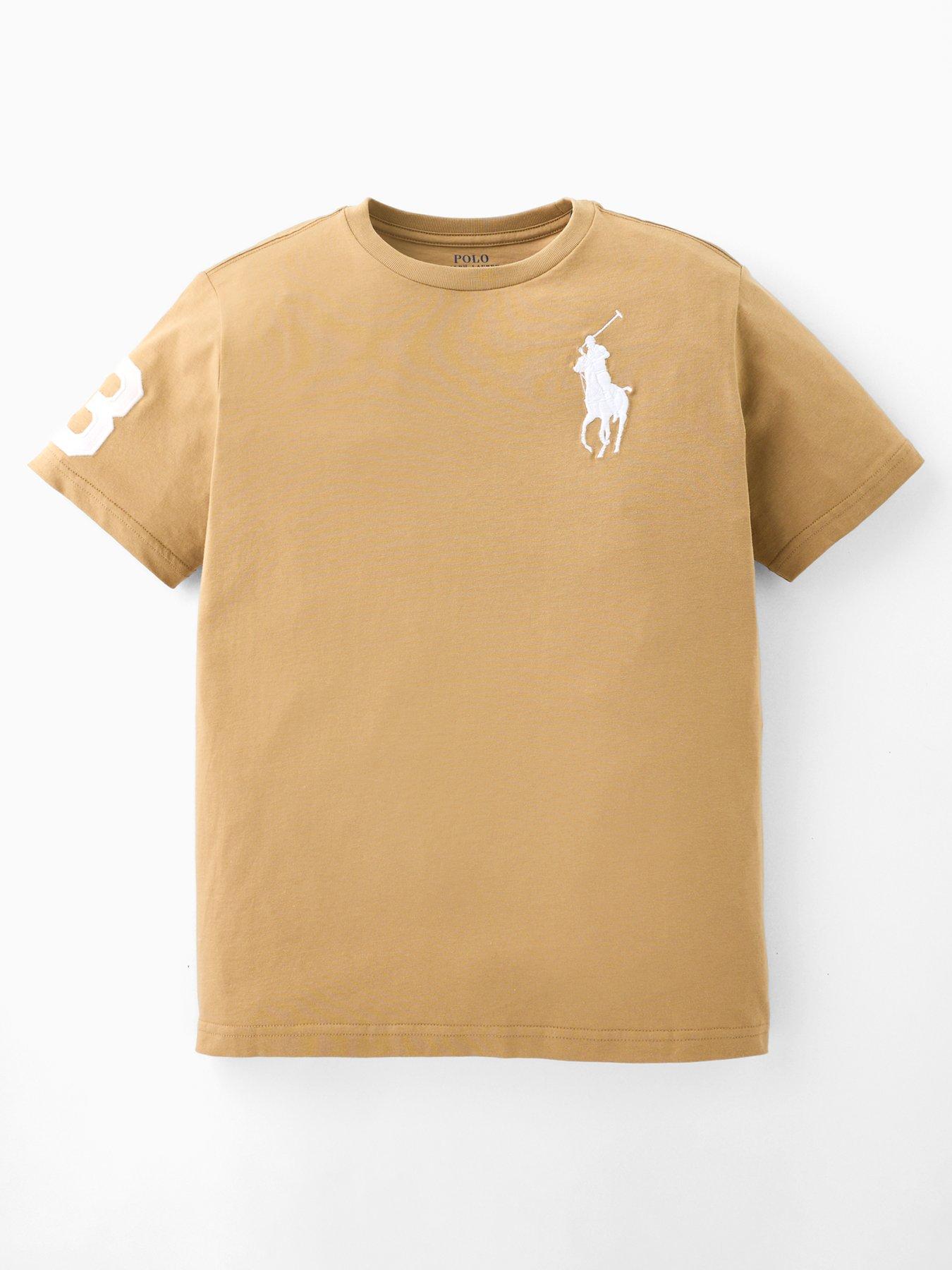 Polo Ralph Lauren Boys Logo Short Sleeve T-Shirt - Beige
