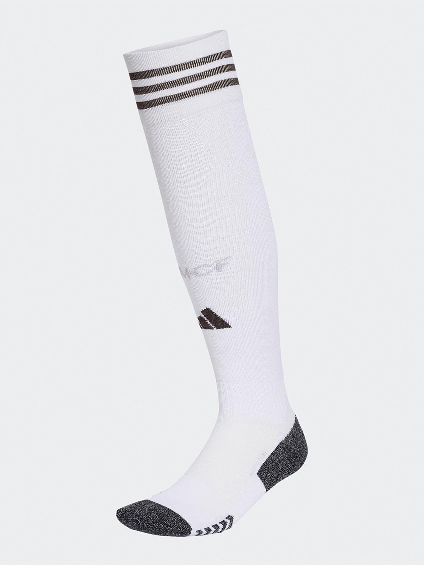 adidas Unisex Real Madrid 25/26 Home Football Socks, White, Size 8.5-10, Men