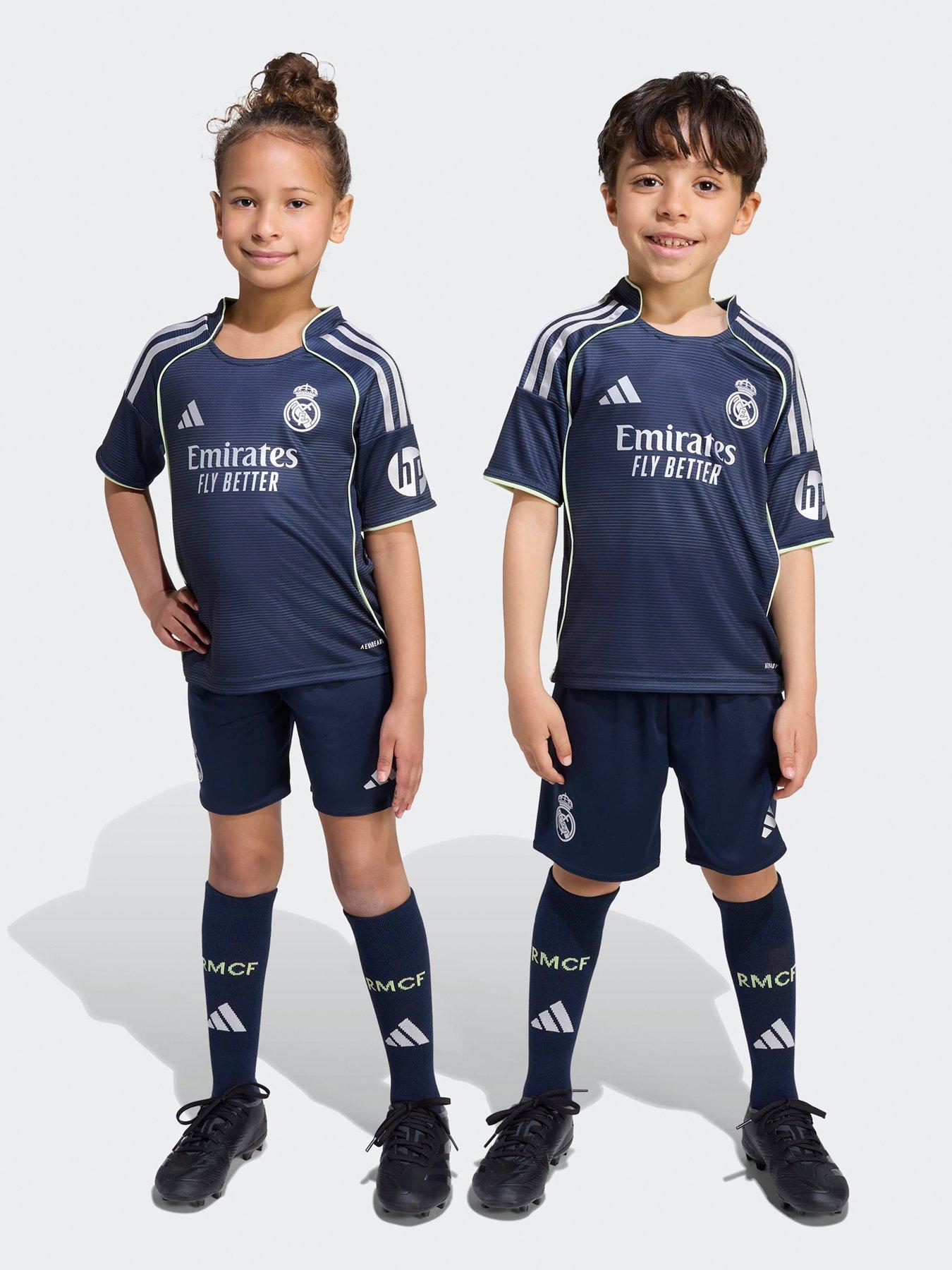 undefined Kids Real Madrid 25/26 Away Football Mini Kit - Blue