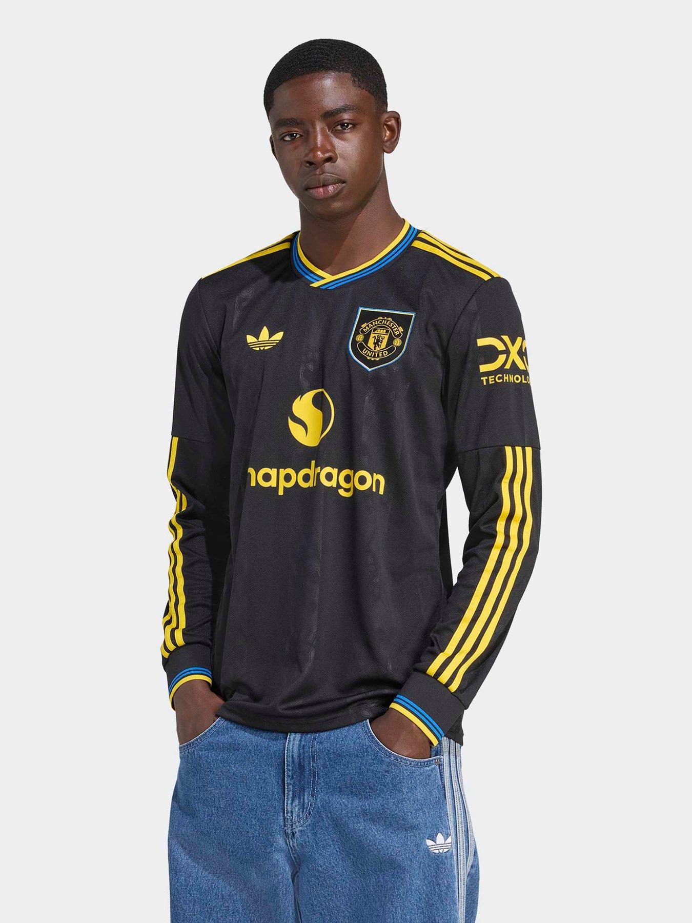 undefined Mens Manchester United 25/26 Long Sleeve Stadium Replica Third Football Shirt - Black