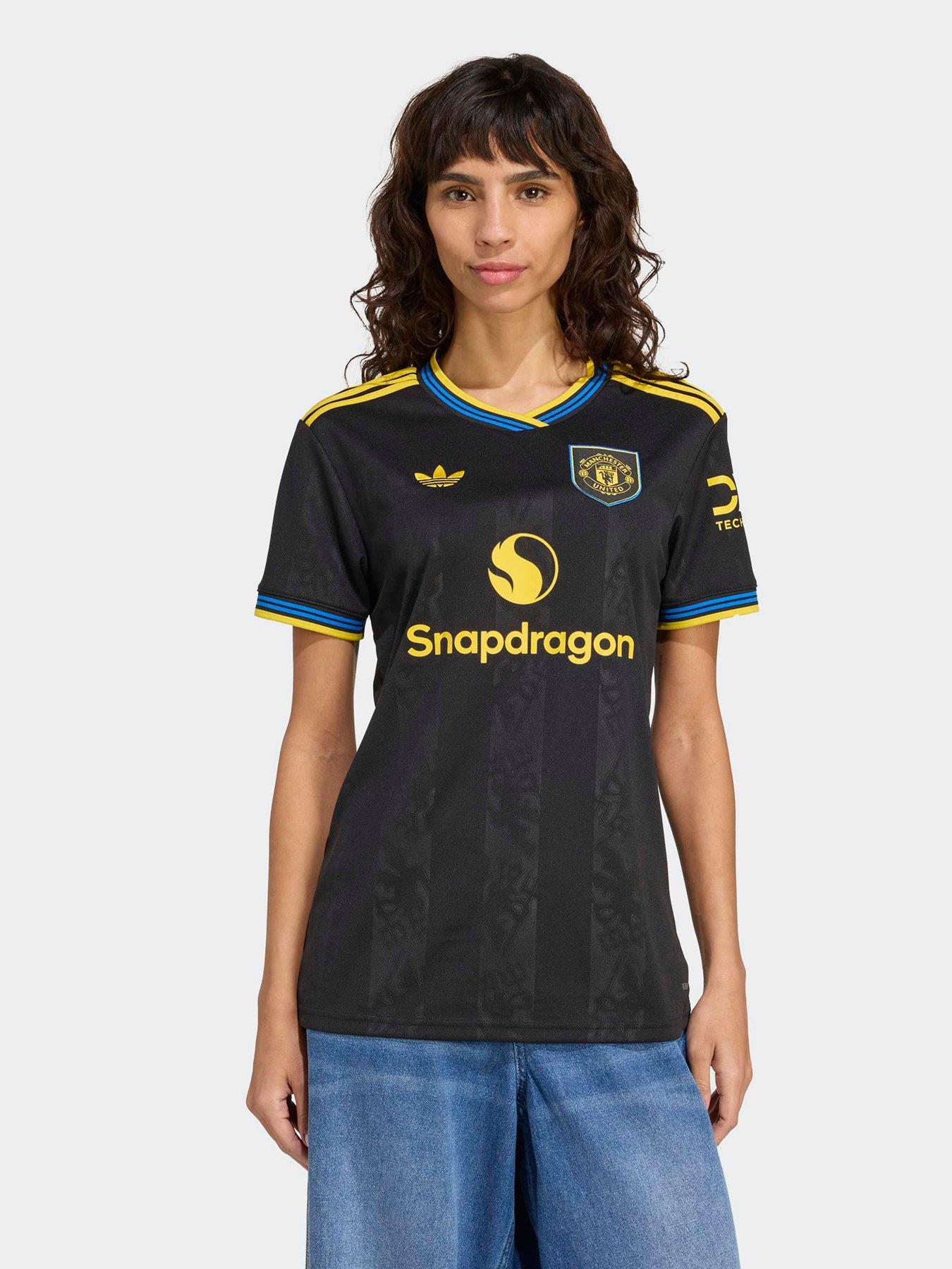 Adidas Womens Manchester United 25/26 Third Football Shirt - Black