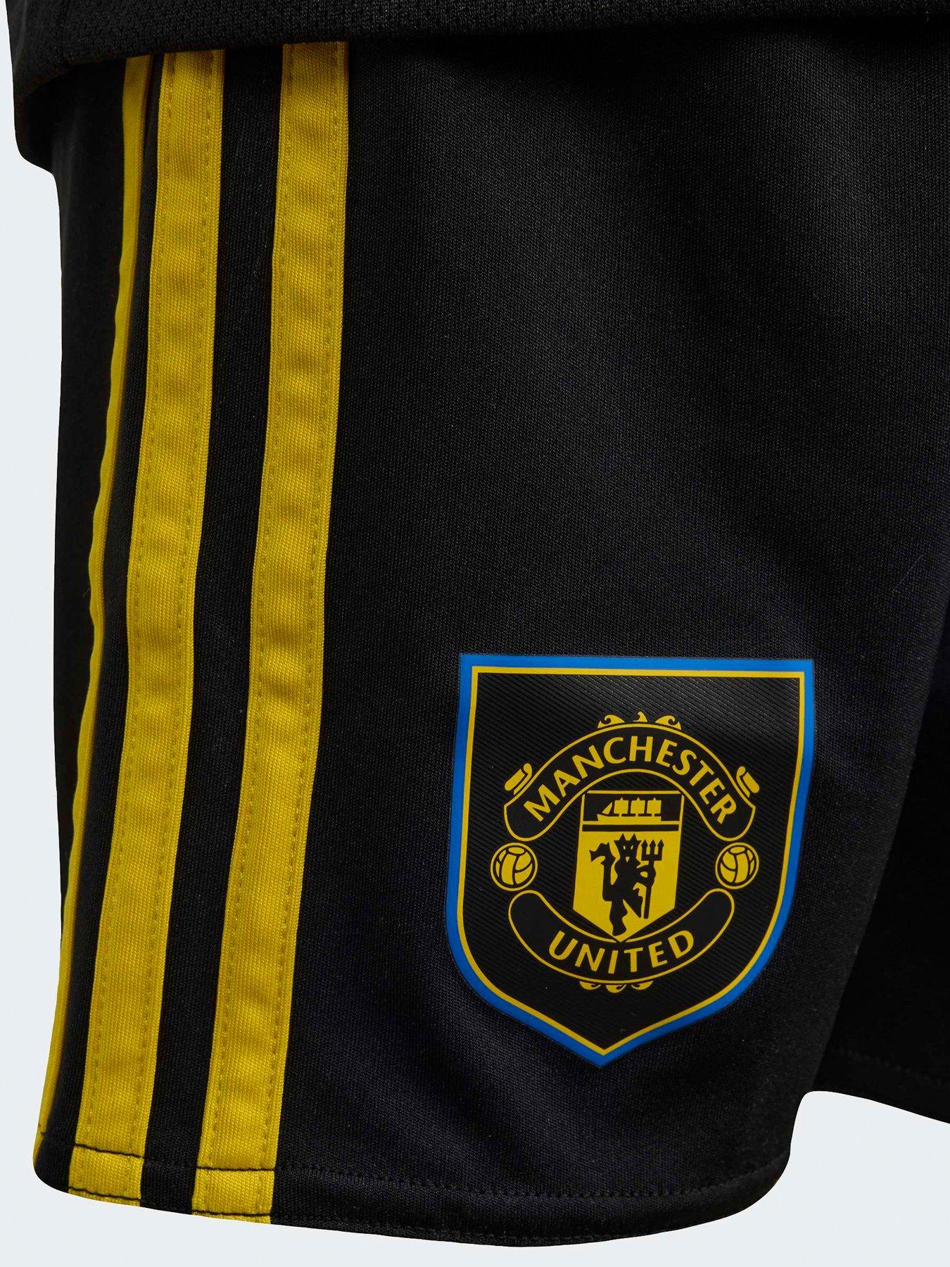 adidas Manchester United Junior 25/26 Third Football Mini Kit - Black ...