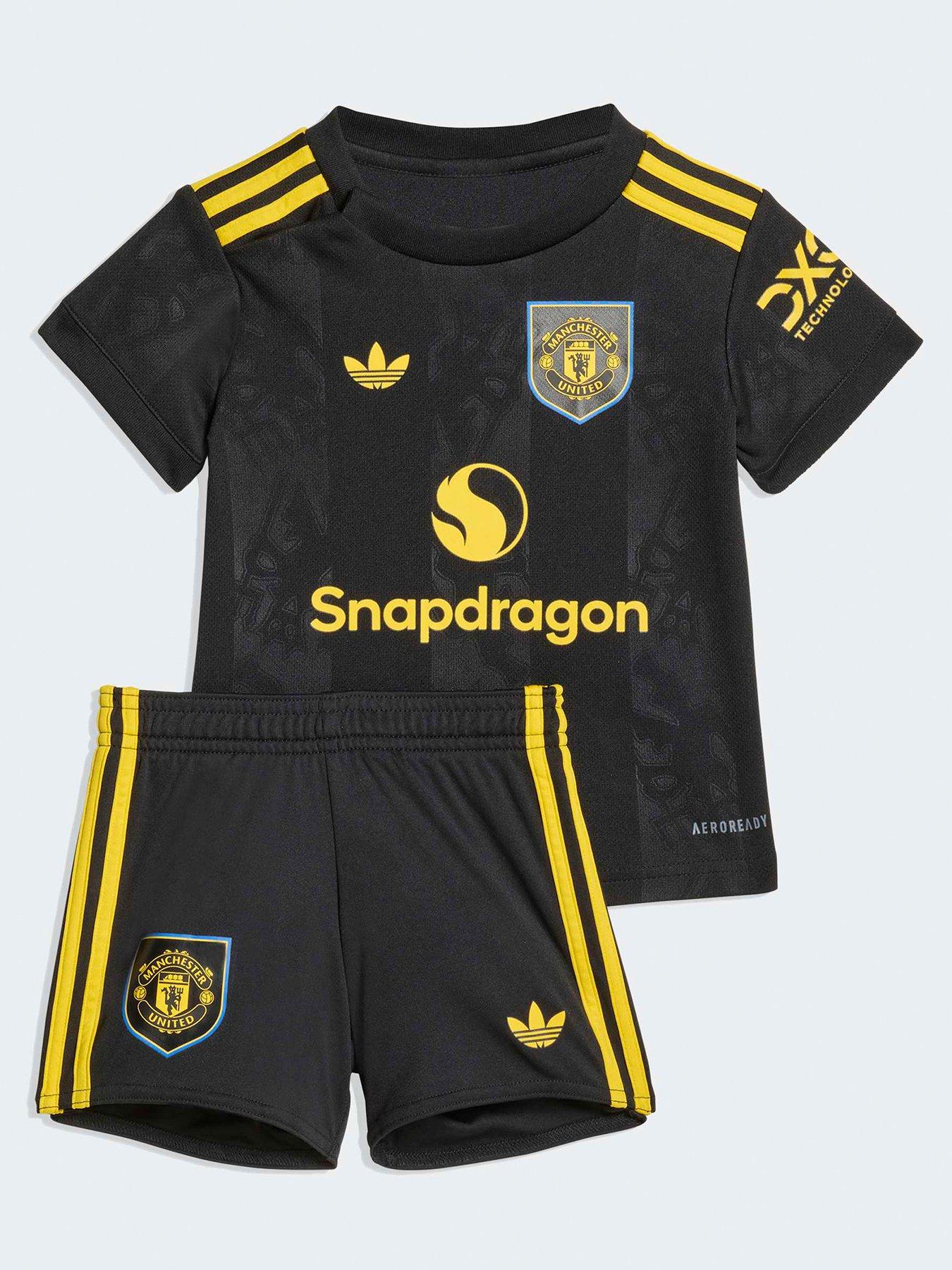 adidas Infant Manchester United 25/26 Third Baby Football Kit - Black