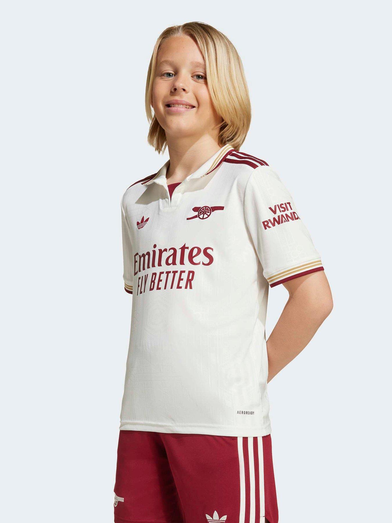 undefined Kids Arsenal 25/26 Third Football Shirt - White