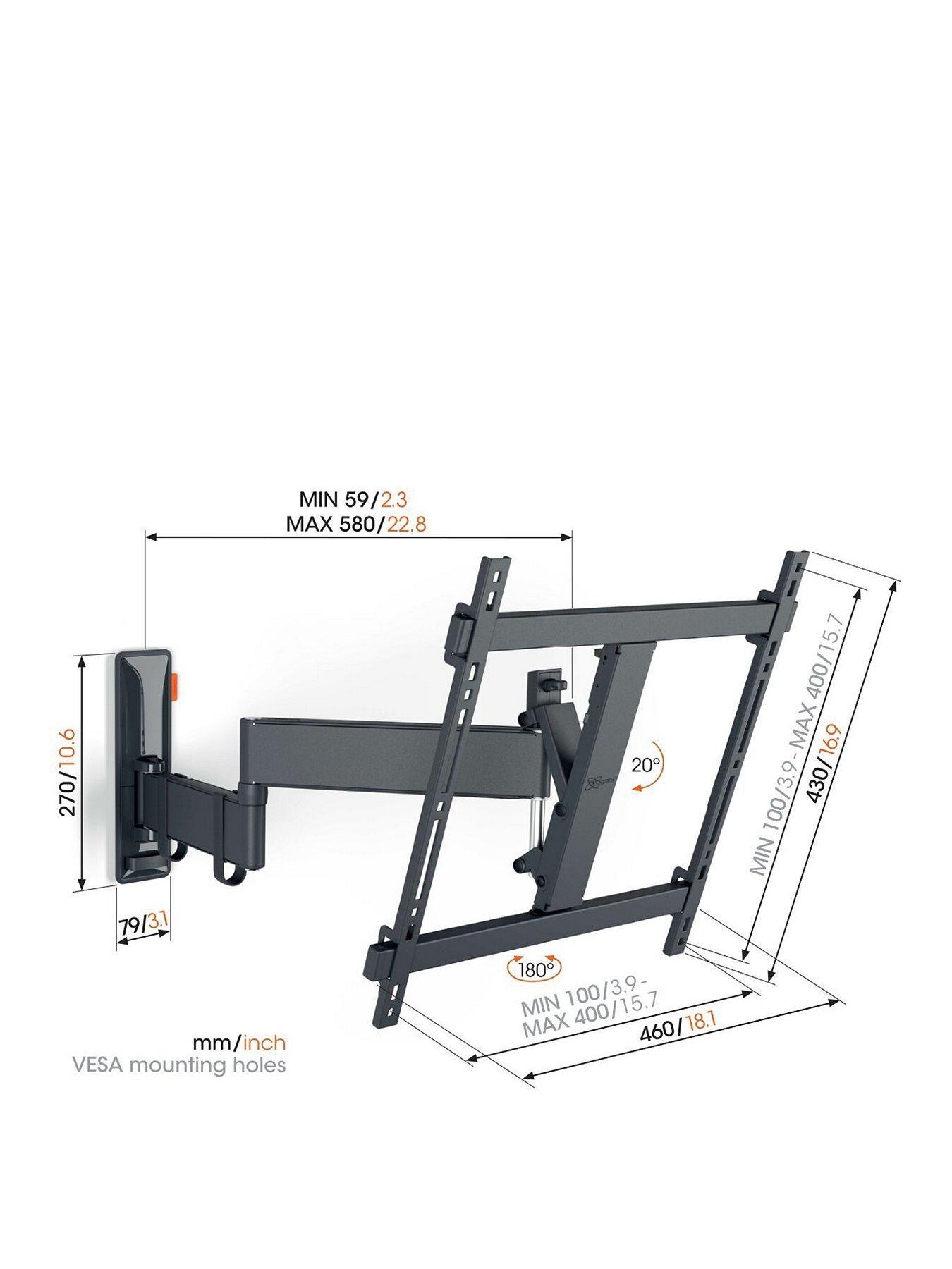 Image 3 of 7 of Vogels Comfort TVM 3445B Display wall mount - 32-65" Turn +