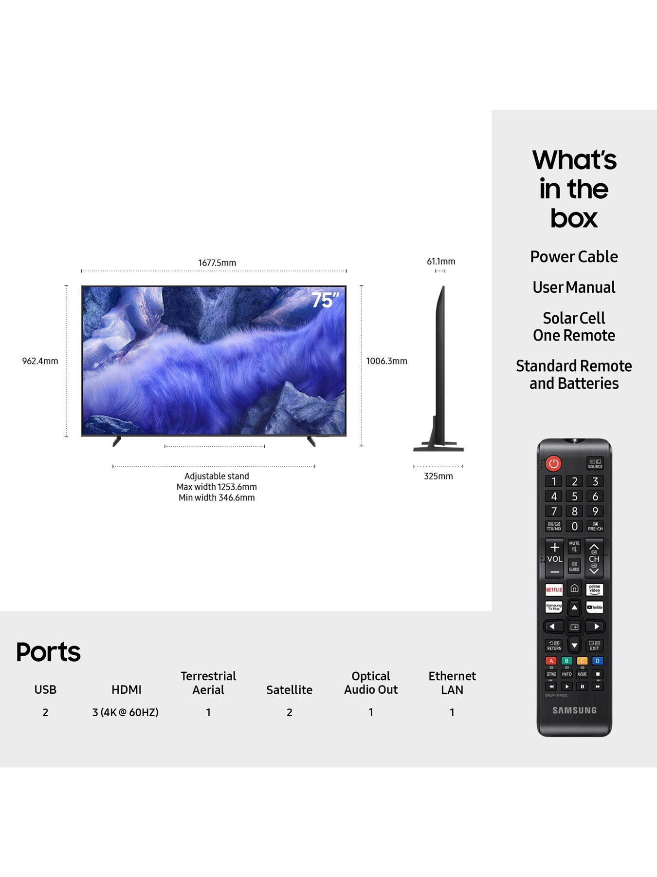 Image 7 of 8 of Samsung QE75QEF1, 75 Inch QLED Q7F AI Smart TV