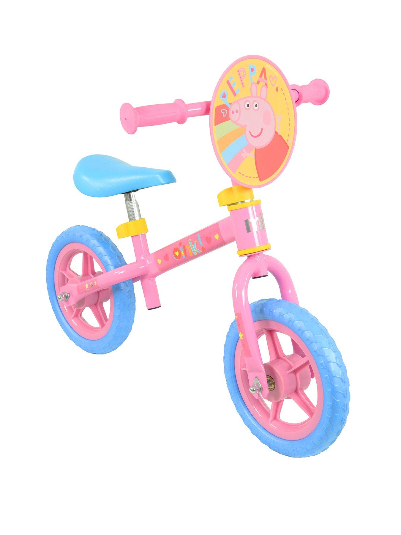 Bicicleta Sin Pedales Rider Bike 10" Peppa Pig Rosa - Para Niños, Fomenta El Equilibrio