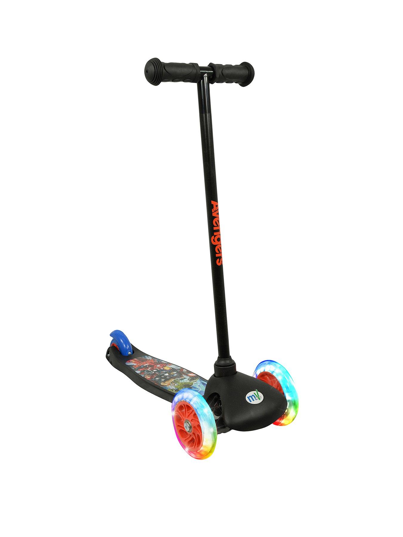The Avengers Tilt n Turn Scooter with Light Up Wheels and Stickers